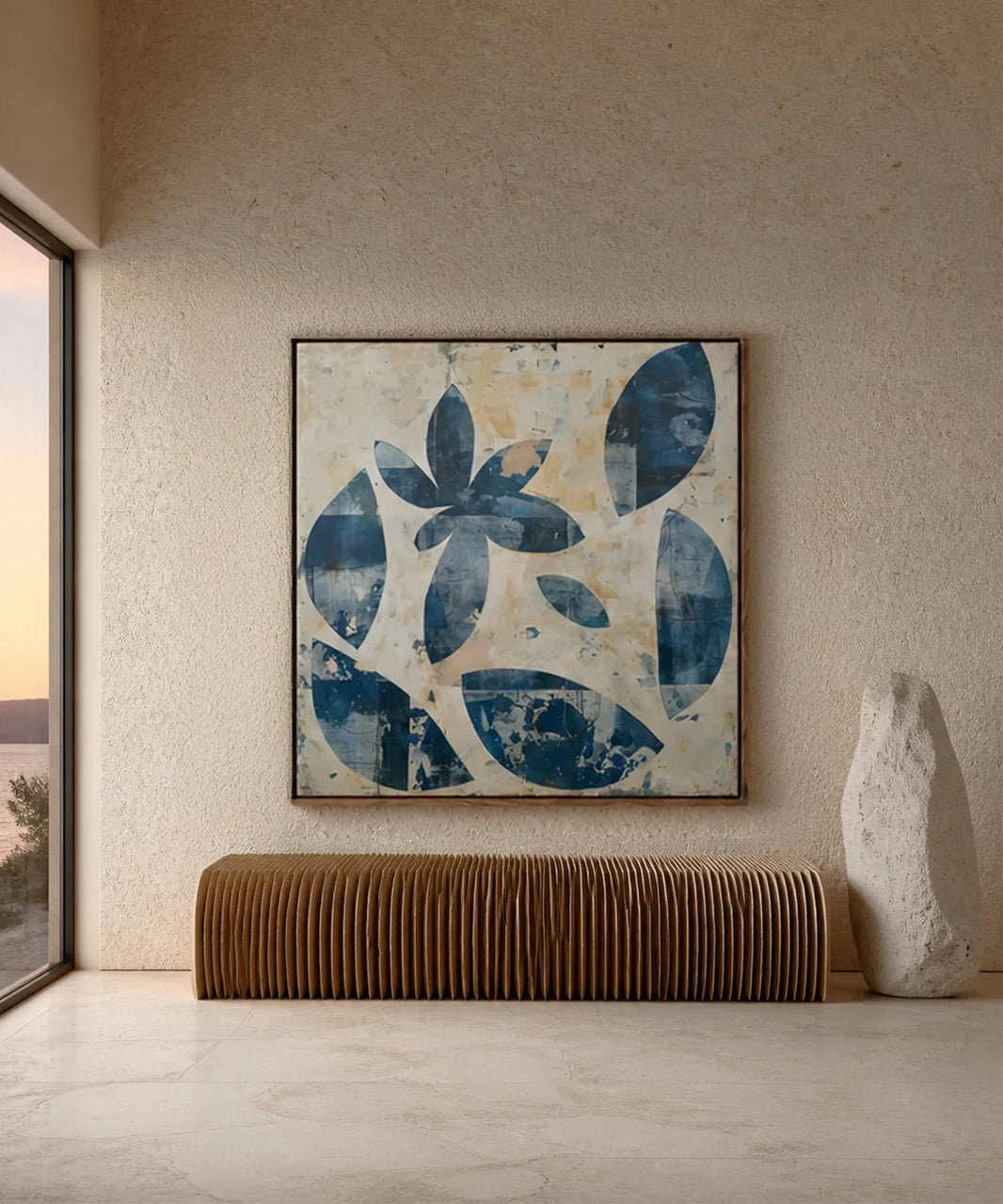 Creating a Sanctuary: How Minimalist Textured Art Transforms Modern Living Spaces