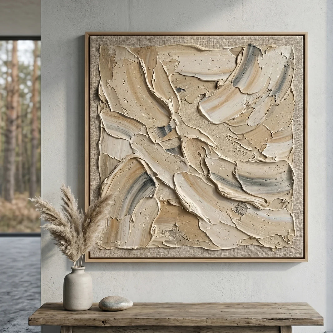 Creating a Sanctuary: How Minimalist Textured Art Transforms Modern Living Spaces