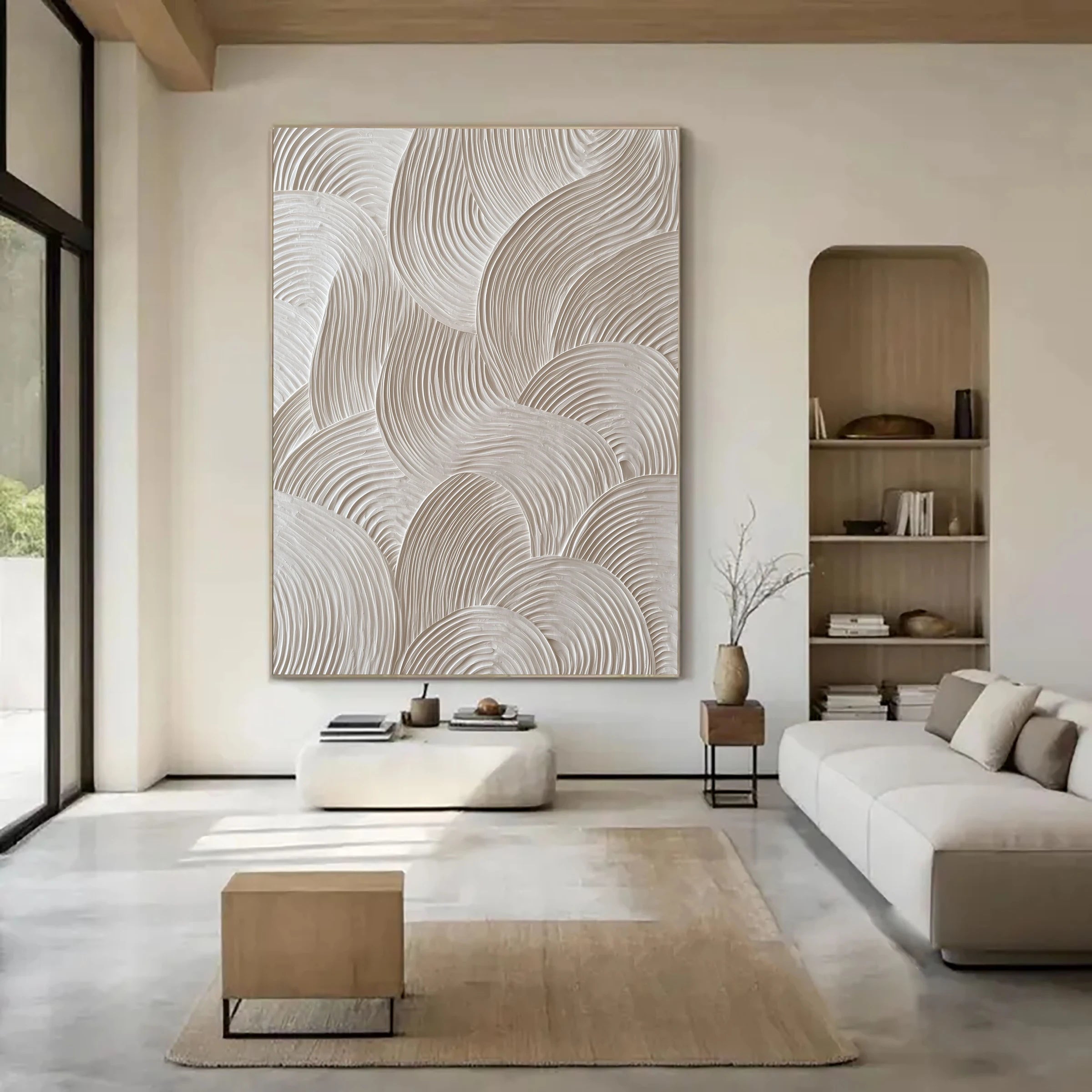 Line Art Abstract ｜ Alabaster-Helix-Linear