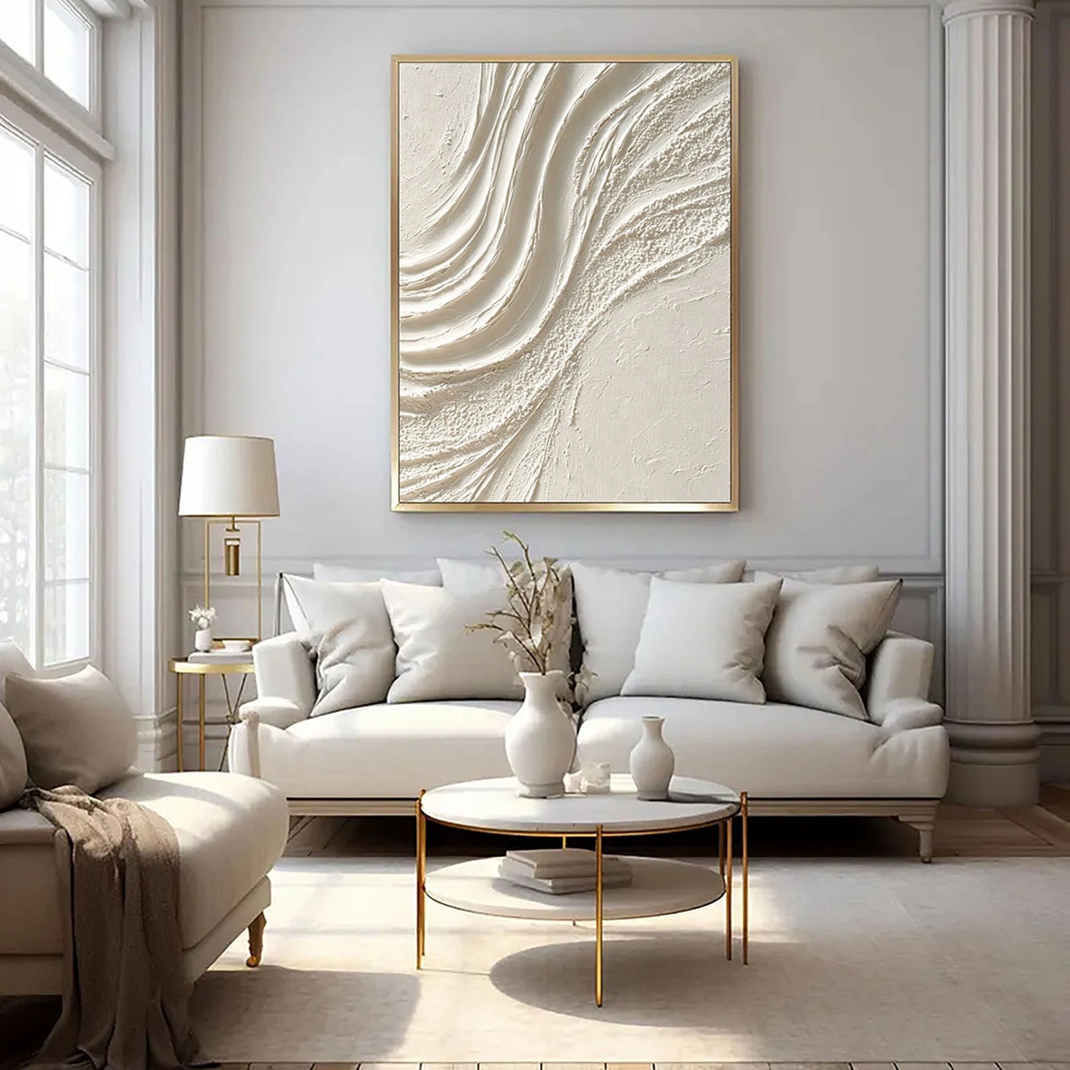Textured Wall Art ｜ Alabaster-Undulate-Crust