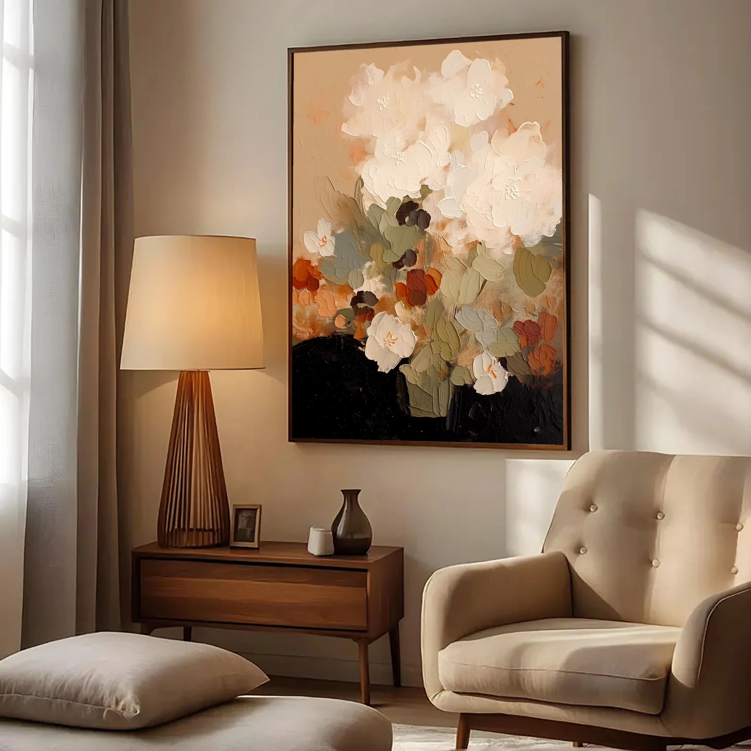 Impasto Oil Painting ｜ Amber-Blossom-Impasto