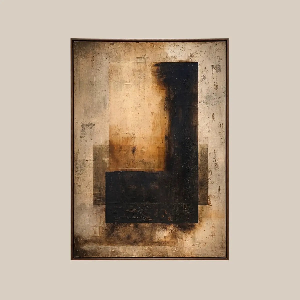 Japandi Wall Art ｜ Amber-Ochre-Trace