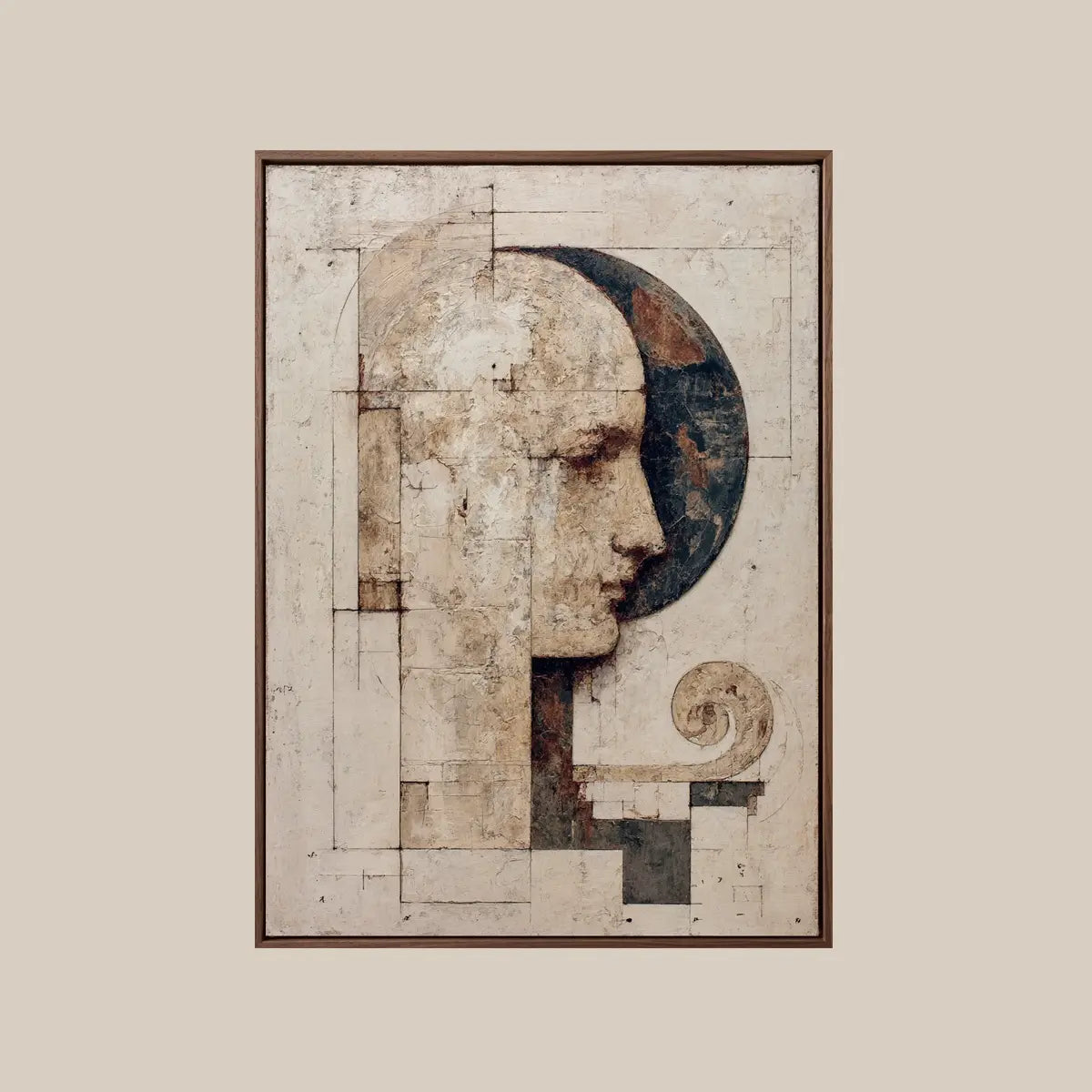 Neutral Wall Art ｜ Ancient-Mind-Fragment