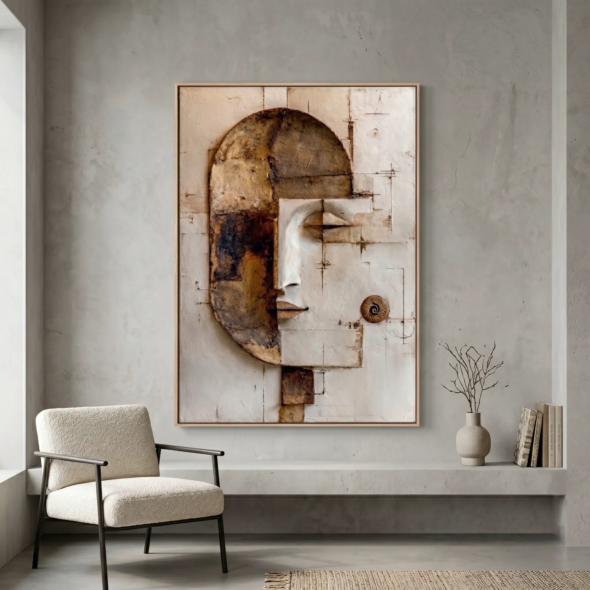 Neutral Wall Art ｜ Ancient-Relic-Profile