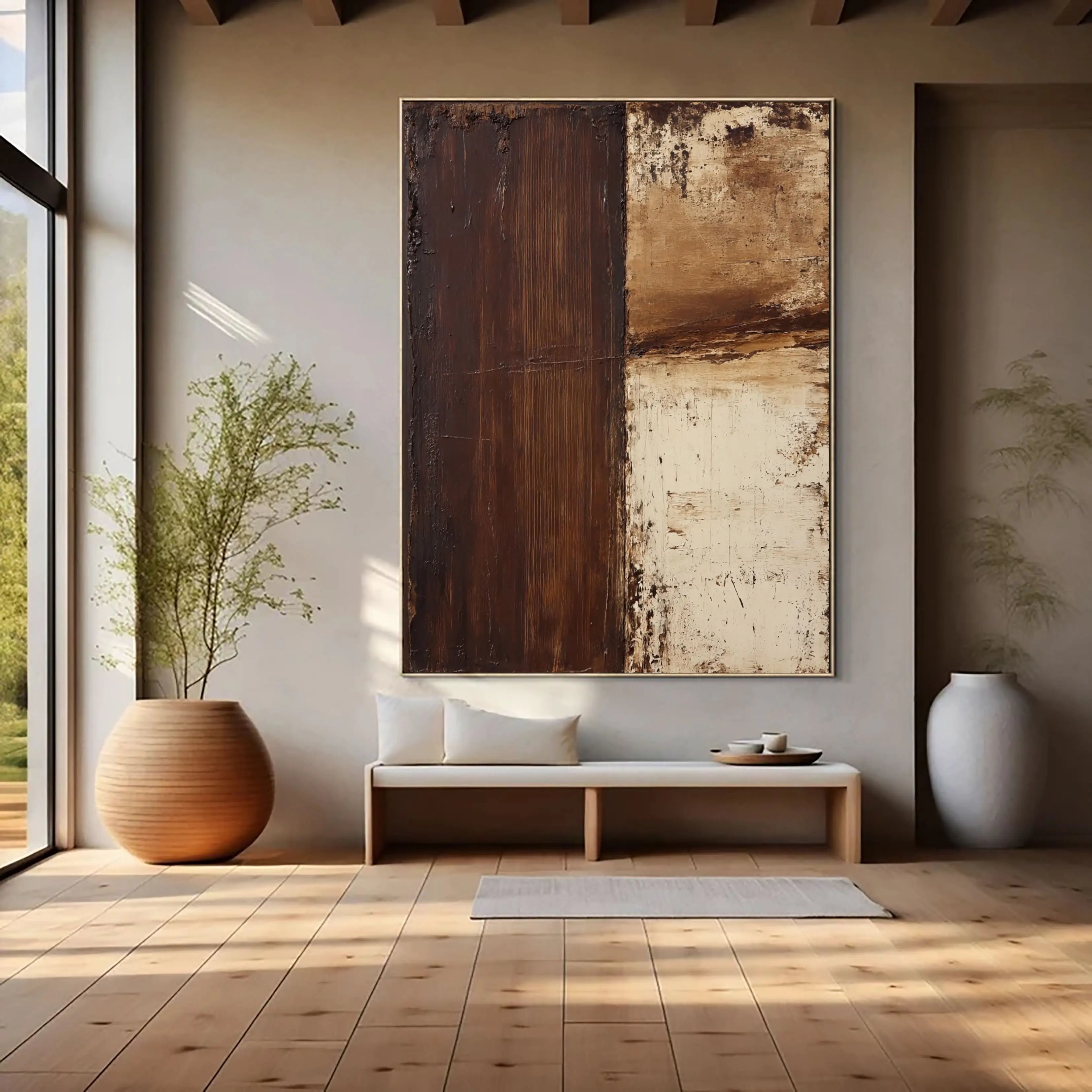 Japandi Wall Art ｜ Ancient-Strata-Vertical