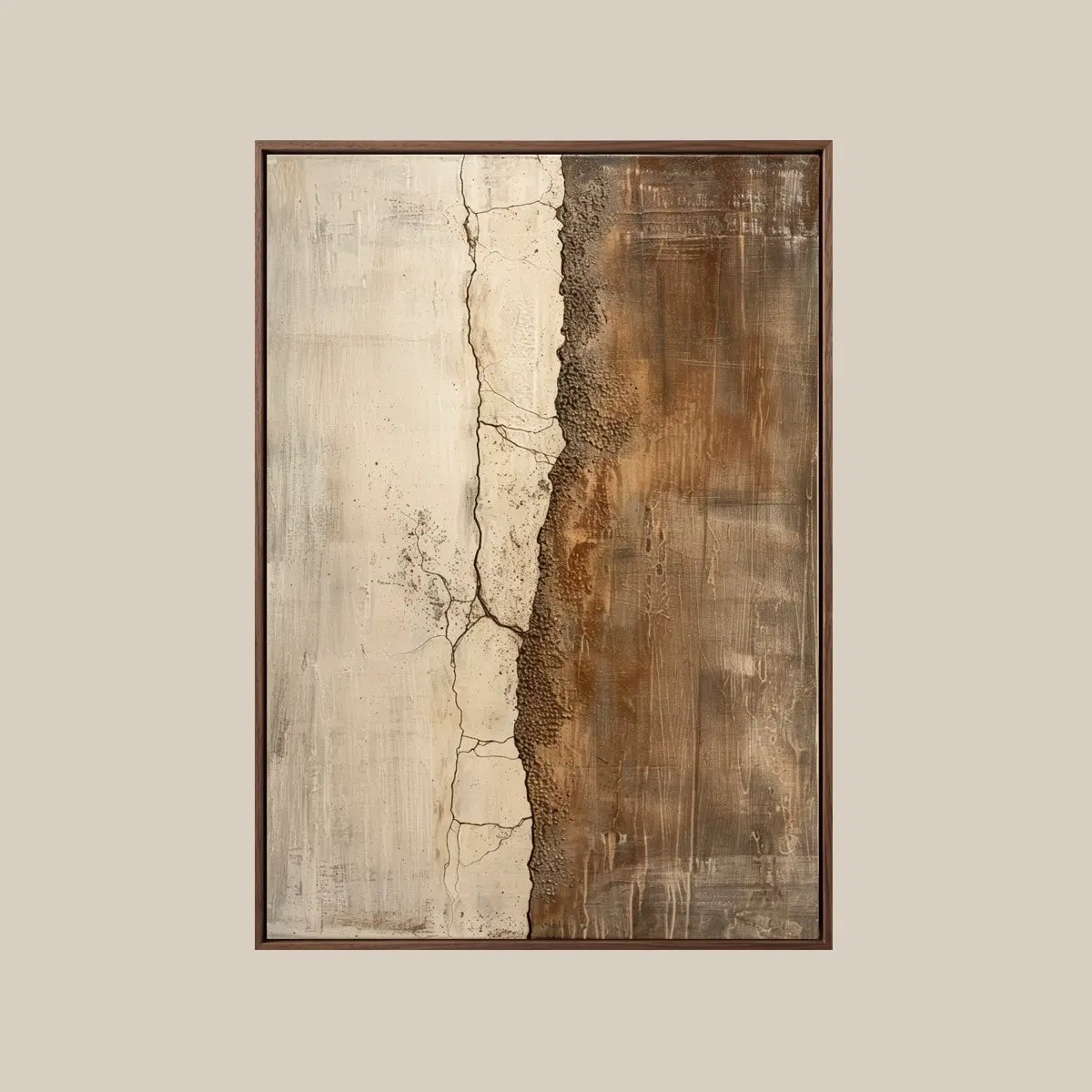 Japandi Wall Art ｜ Ancient-Tectonic-Crack