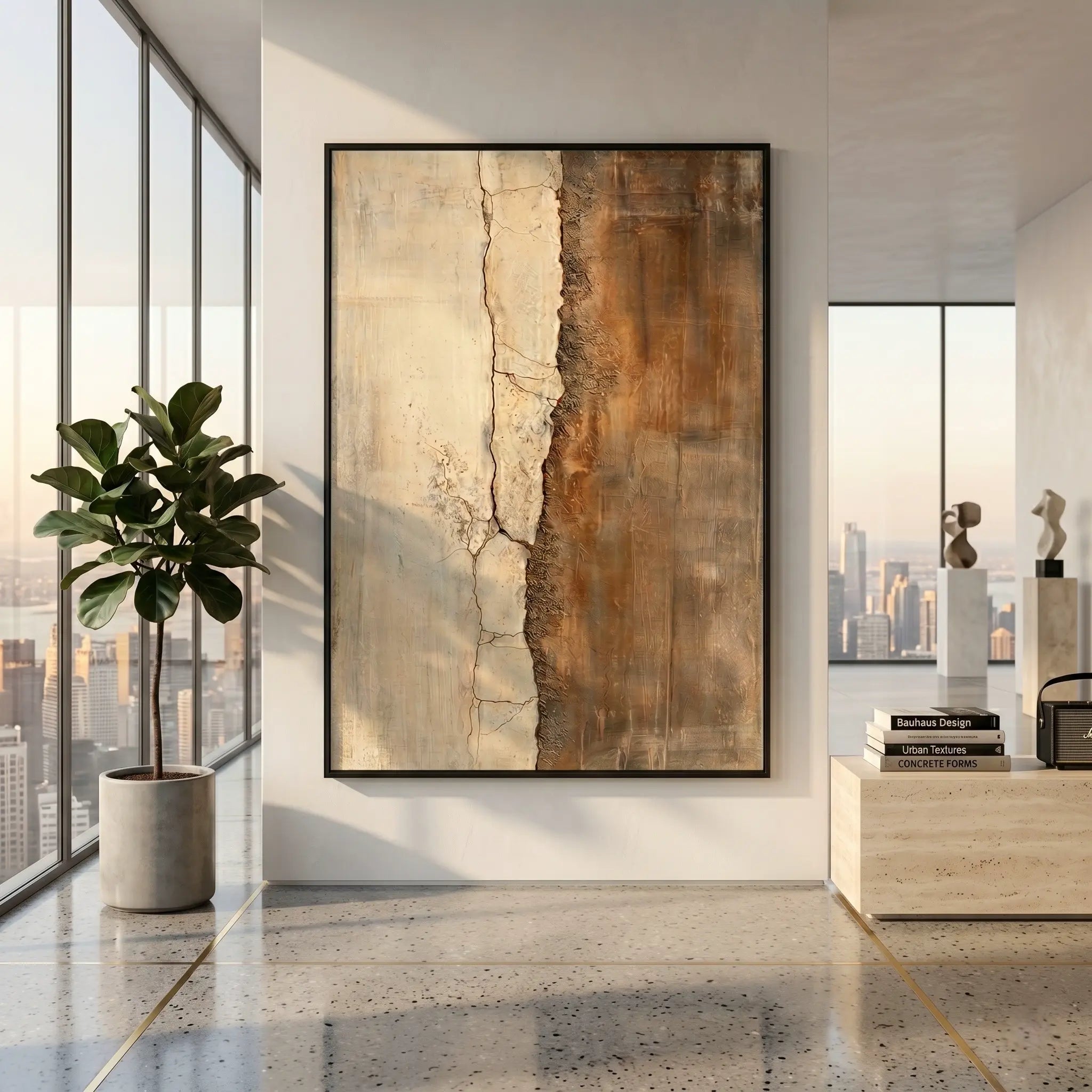 Japandi Wall Art ｜ Ancient-Tectonic-Crack