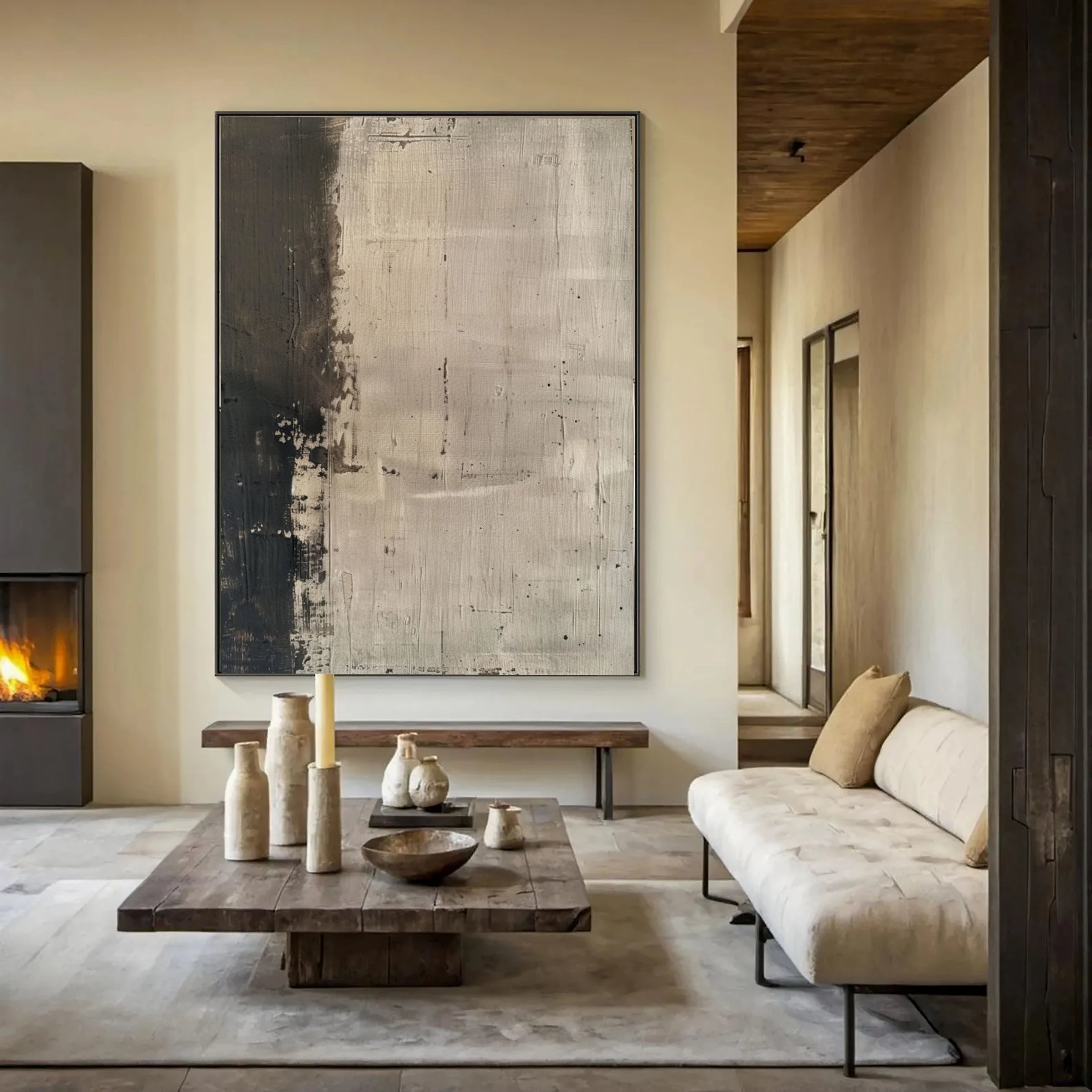 Japandi Wall Art ｜ Anima-Woven-Dust