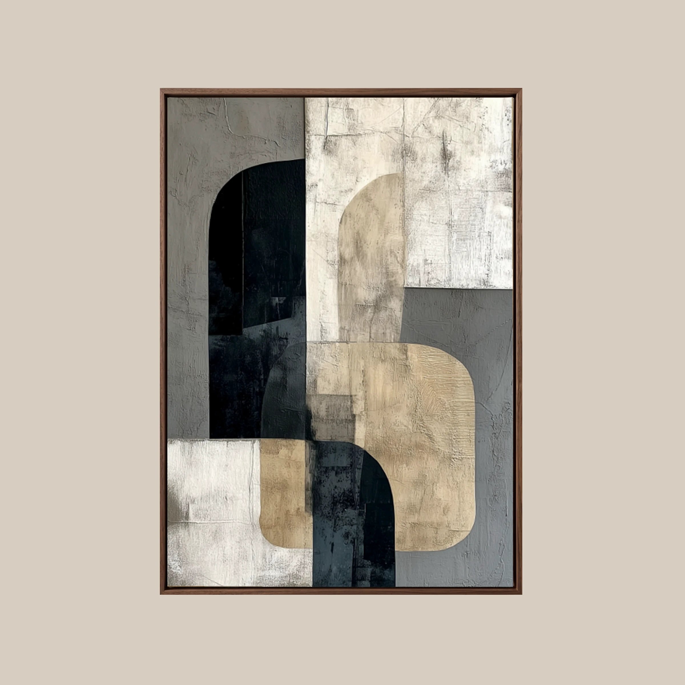 Geometric Abstract Art ｜ Arch-Block-Interlock