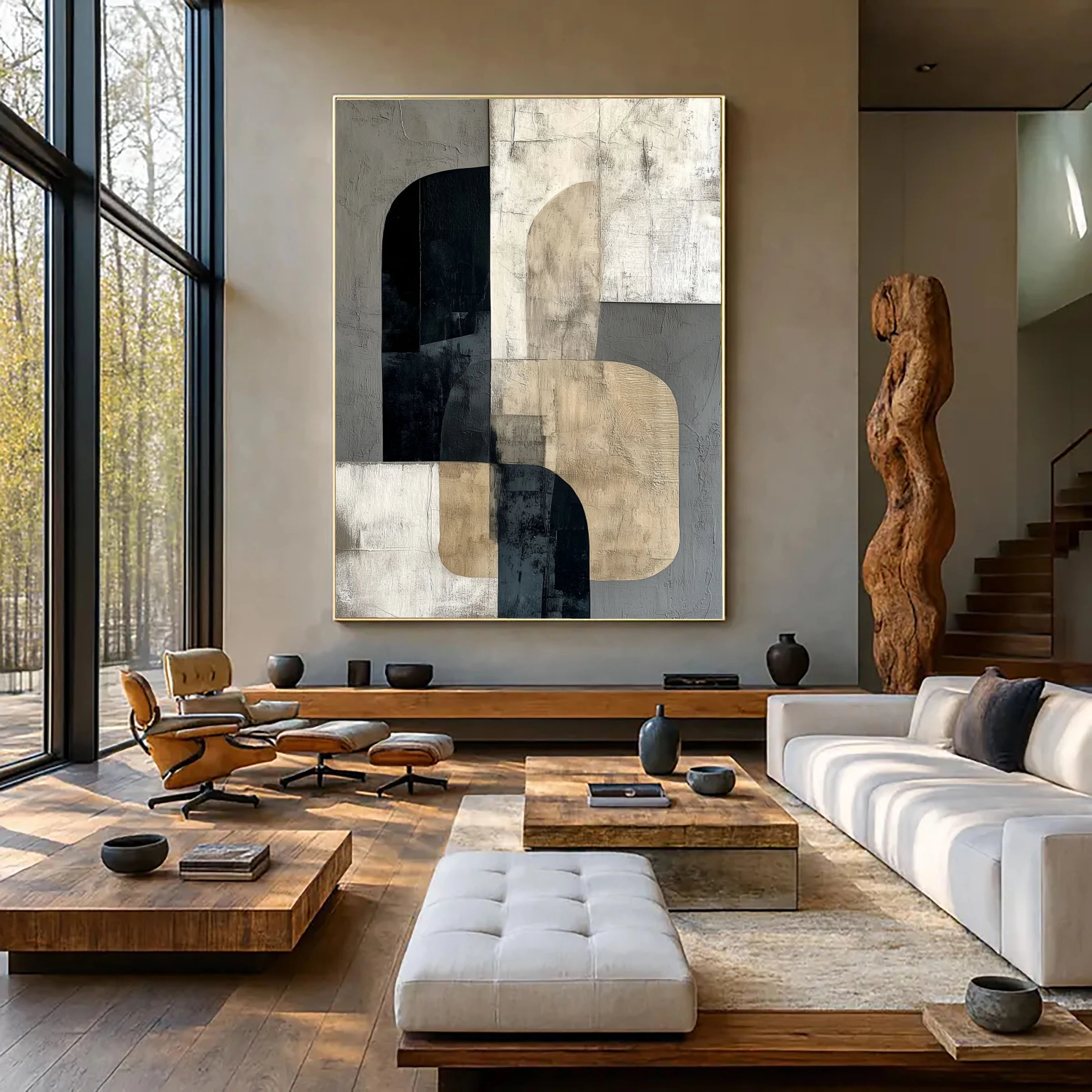 Geometric Abstract Art ｜ Arch-Block-Interlock