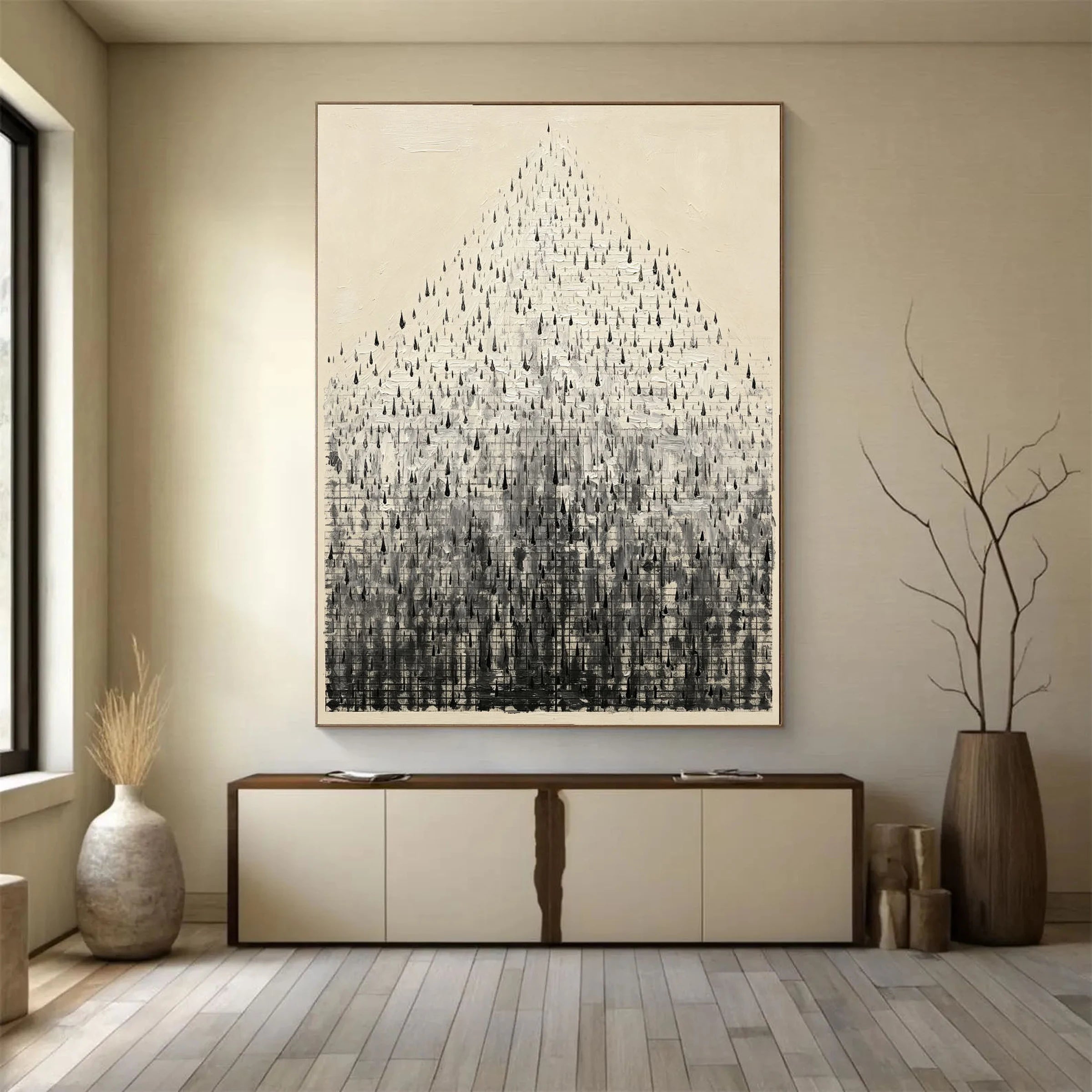 Black and White Abstract ｜ Aura-Summit-Matrix