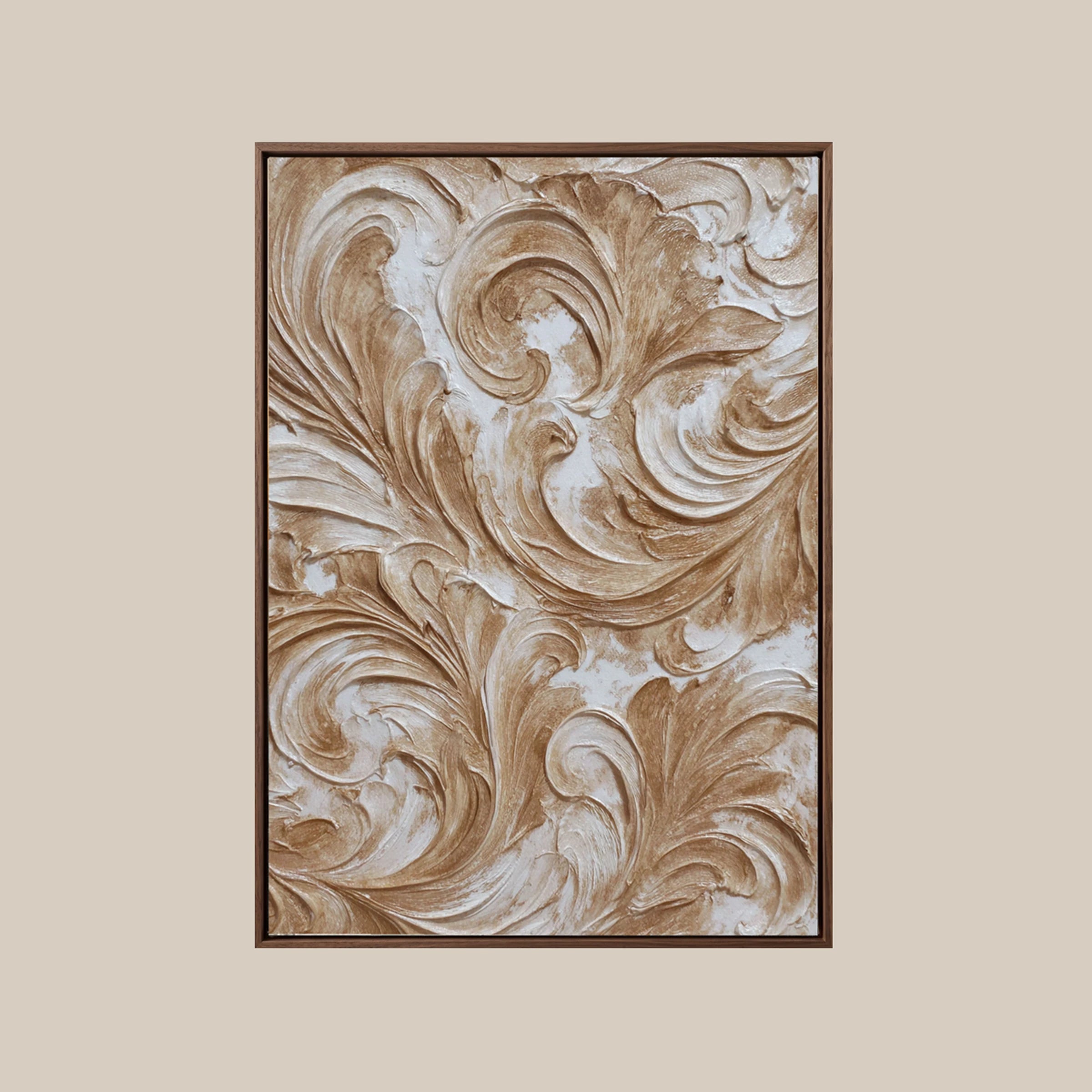 Textured Wall Art ｜ Baroque-Plaster-Scrolls