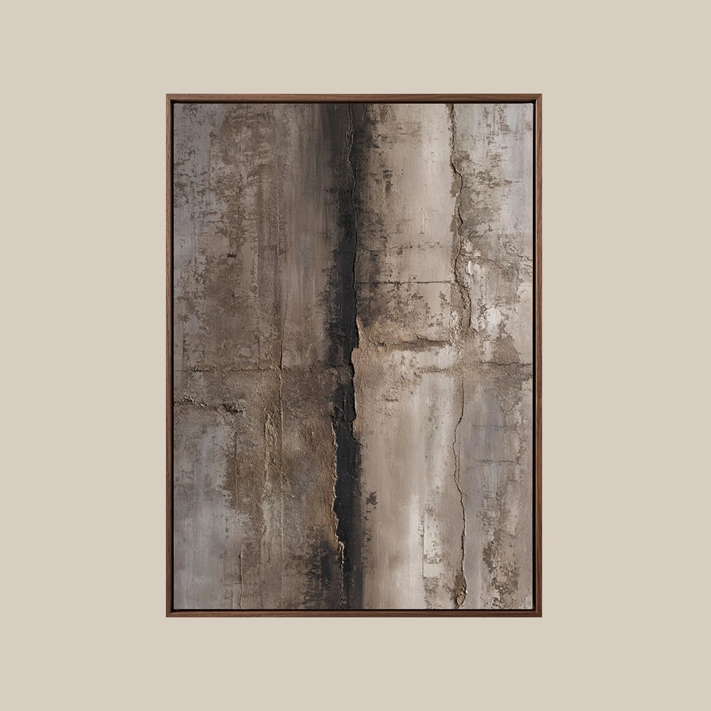 Textured Wall Art ｜ Basalt-Chasm-Patina