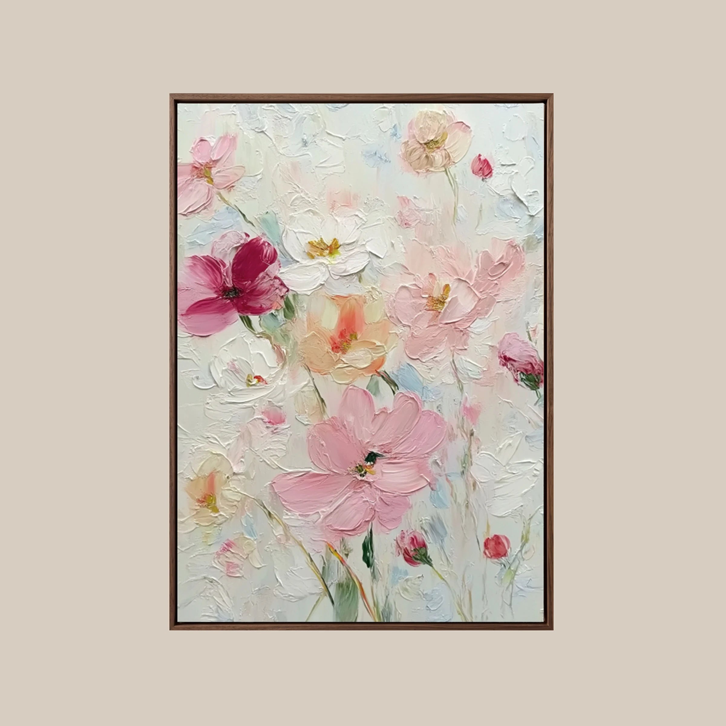 Textured Wall Art ｜ Blossom-Textured-Impasto