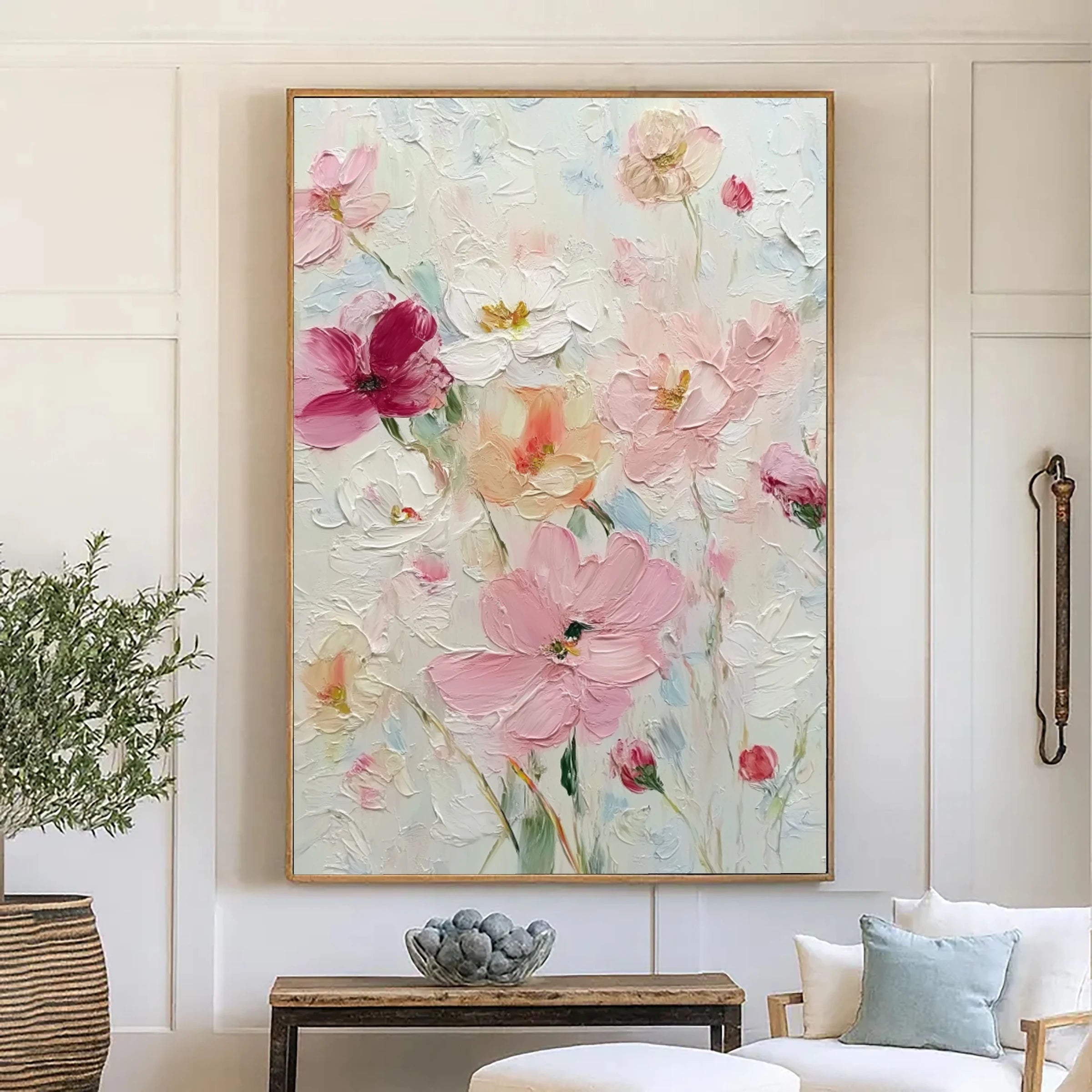 Textured Wall Art ｜ Blossom-Textured-Impasto