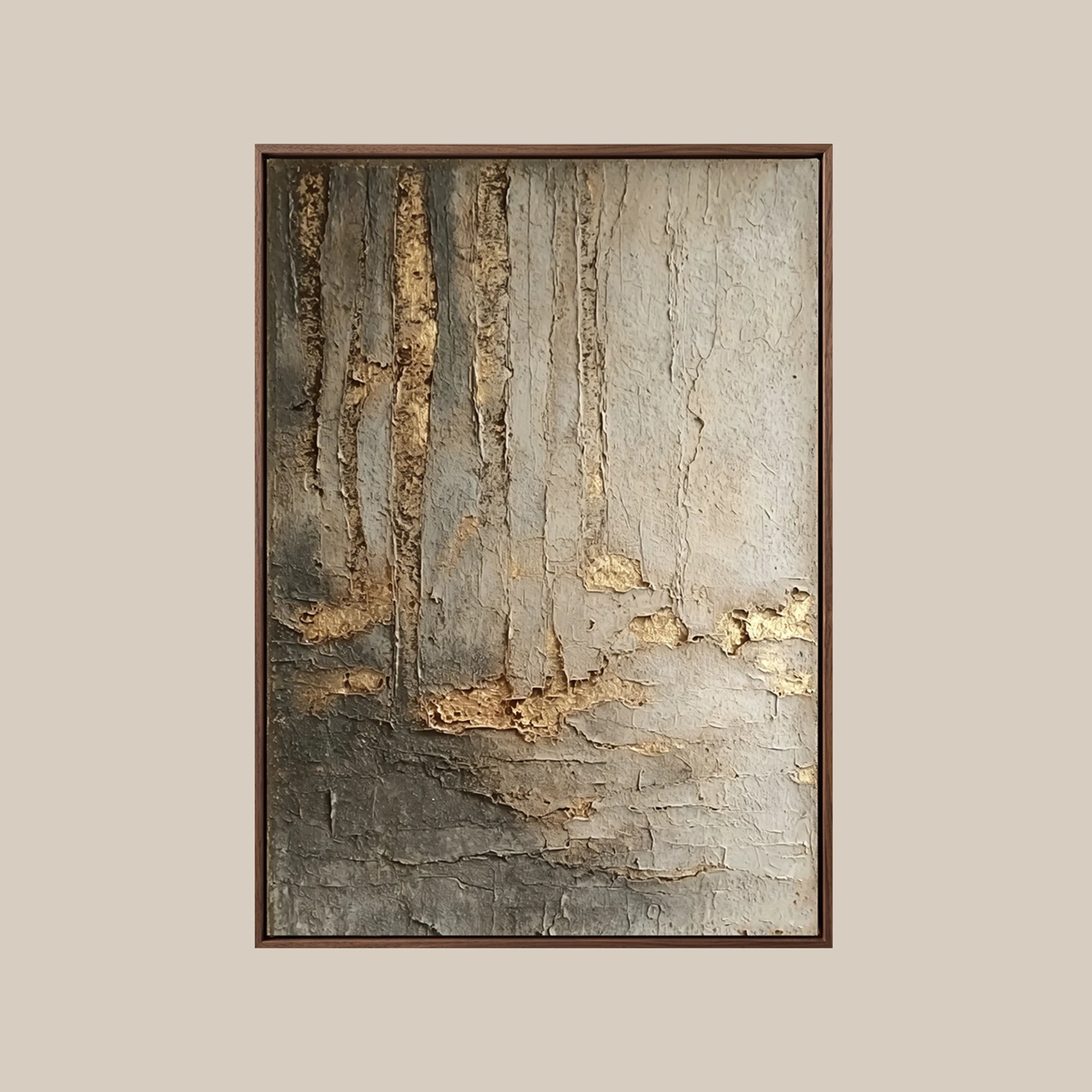 Textured Wall Art ｜ Calcite-Fissure-Gilding