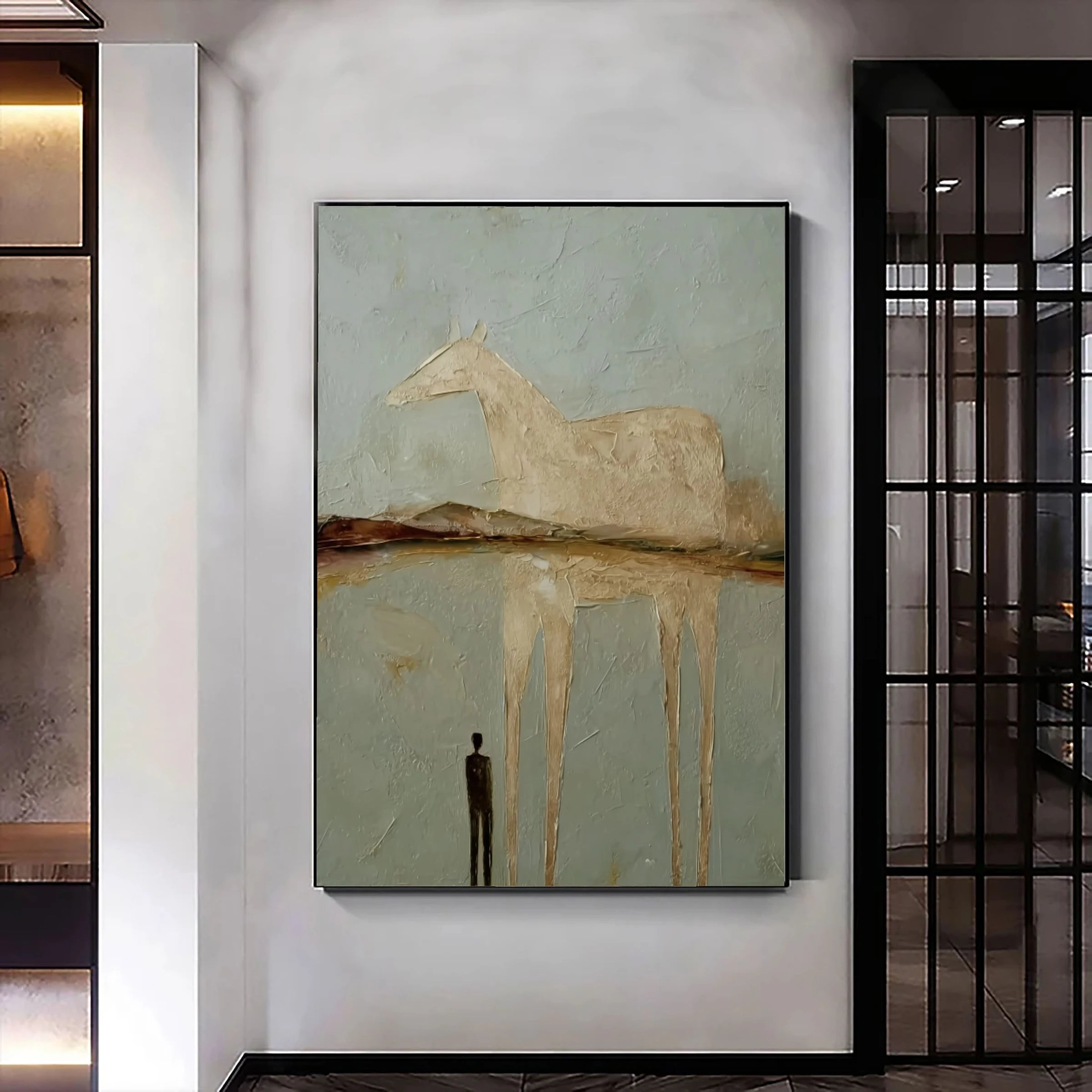 Japandi Wall Art ｜ Chalky-Equine-Vestige