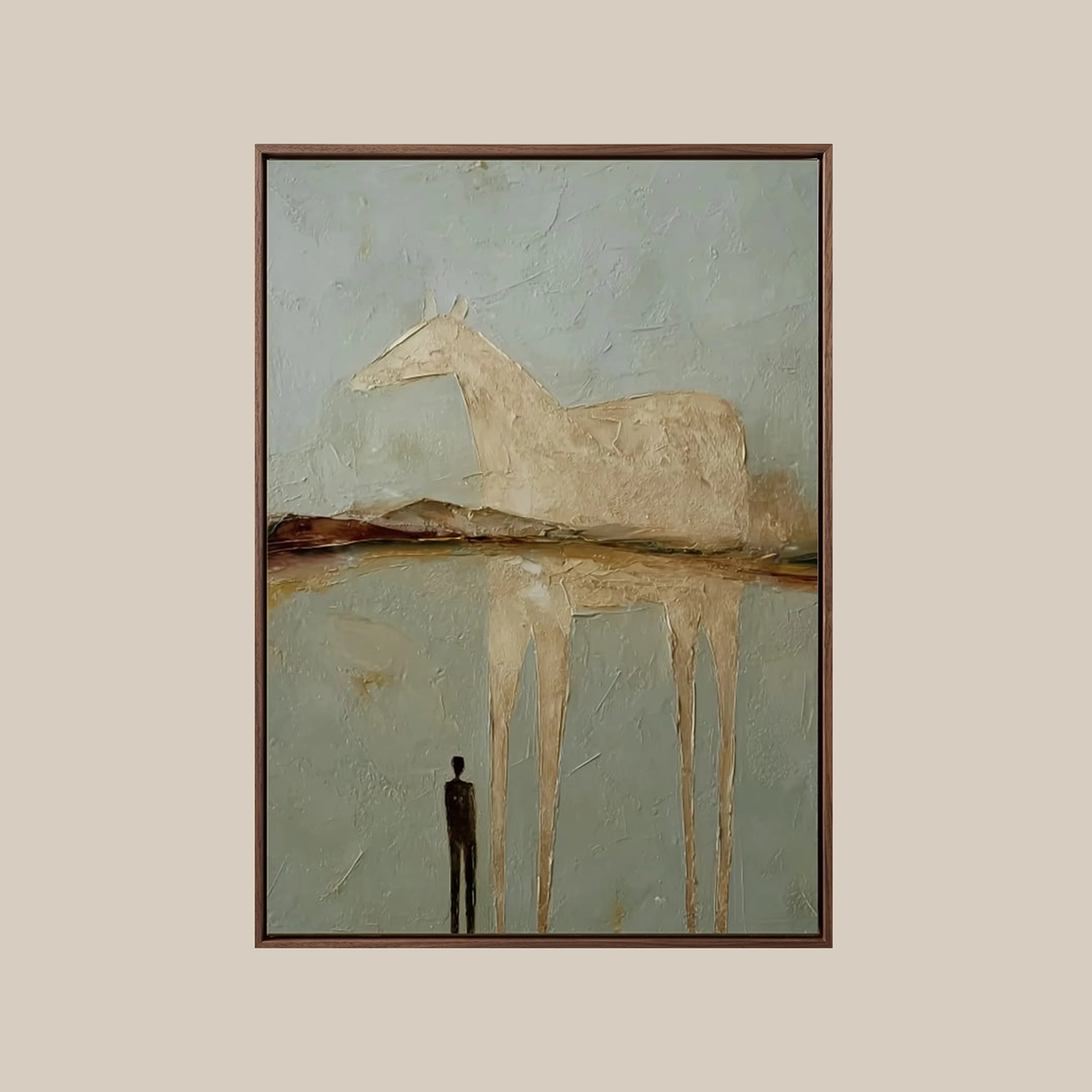 Japandi Wall Art ｜ Chalky-Equine-Vestige