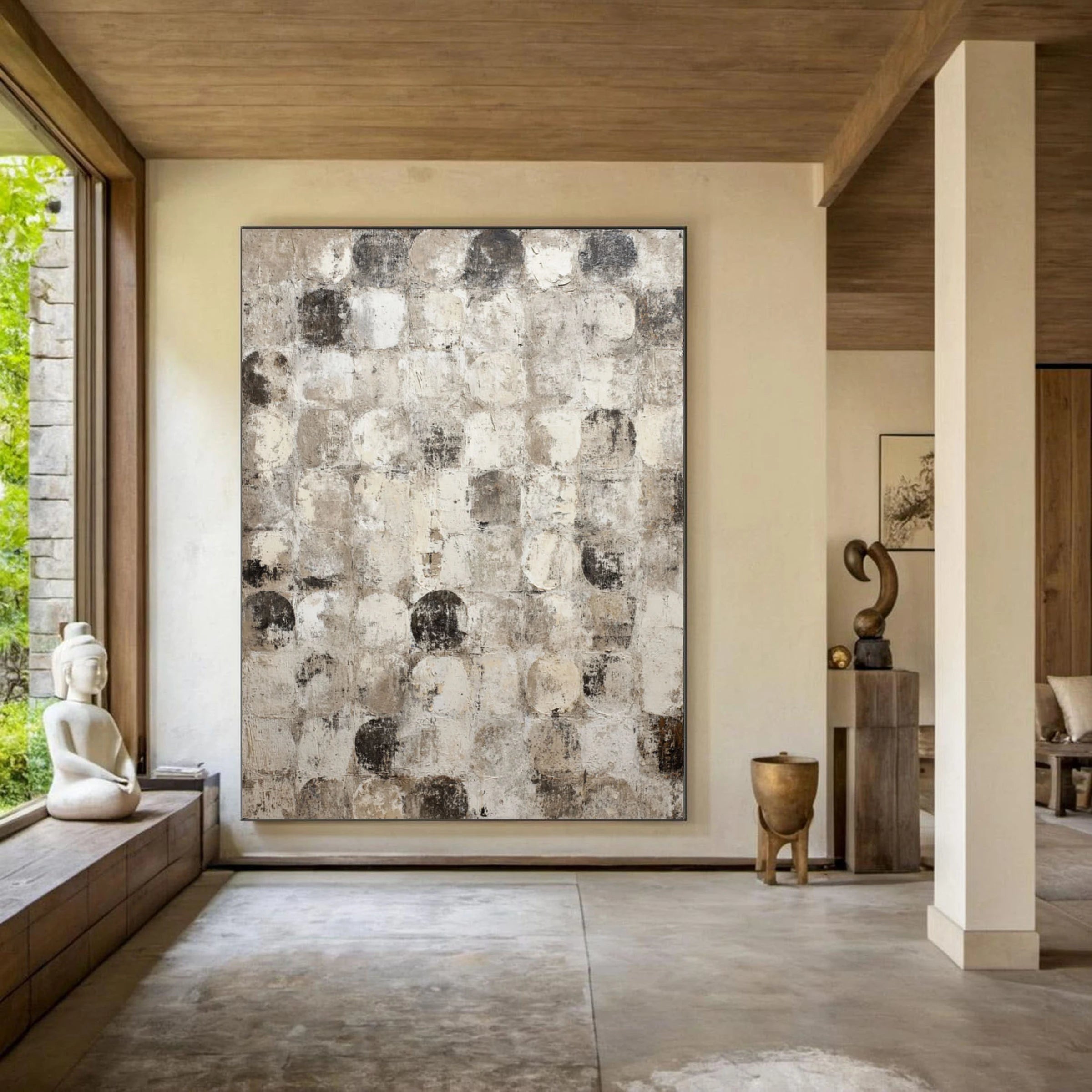 Geometric Abstract Art ｜ Chalky-Orb-Matrix