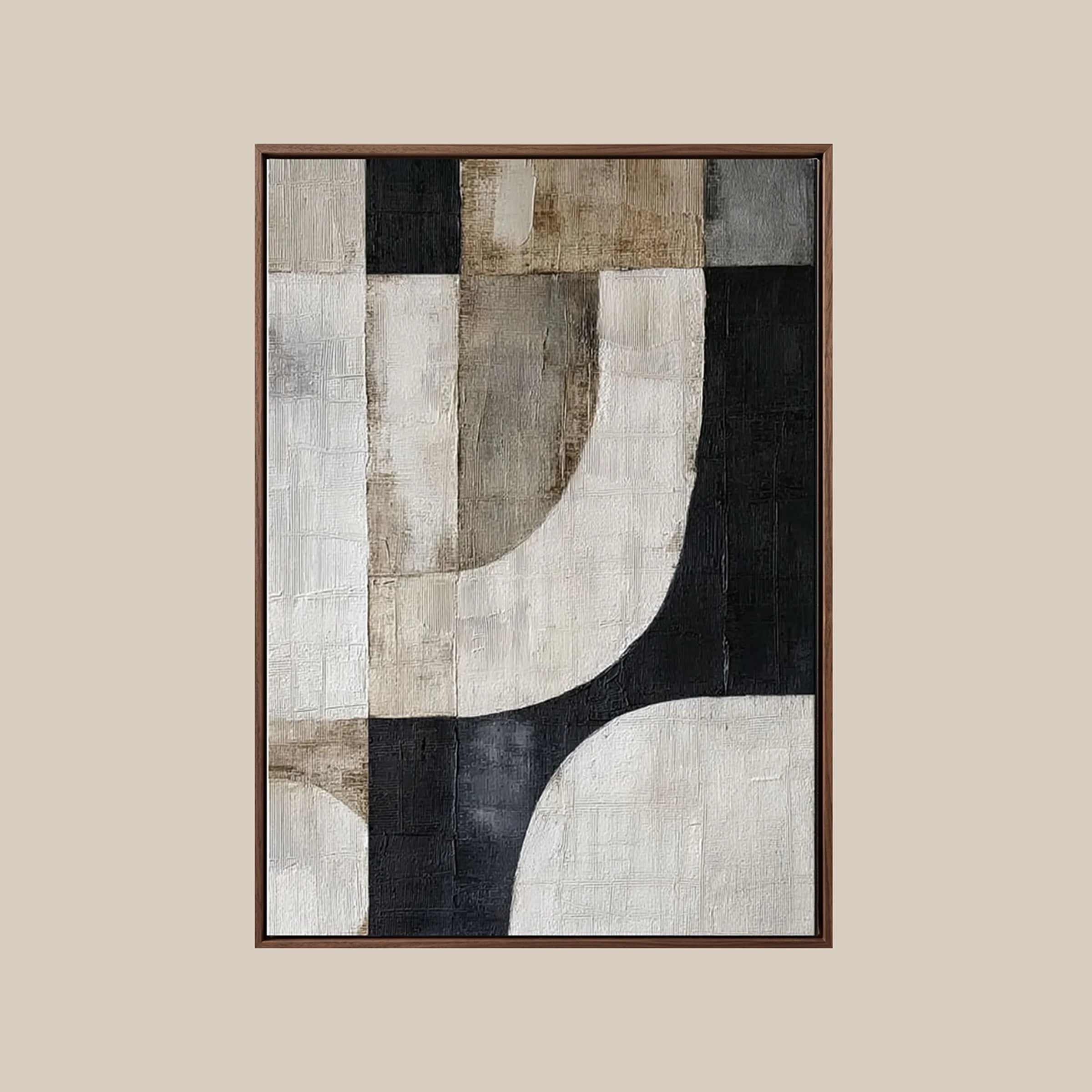 Geometric Abstract Art ｜ Chalky-Orb-Stucco