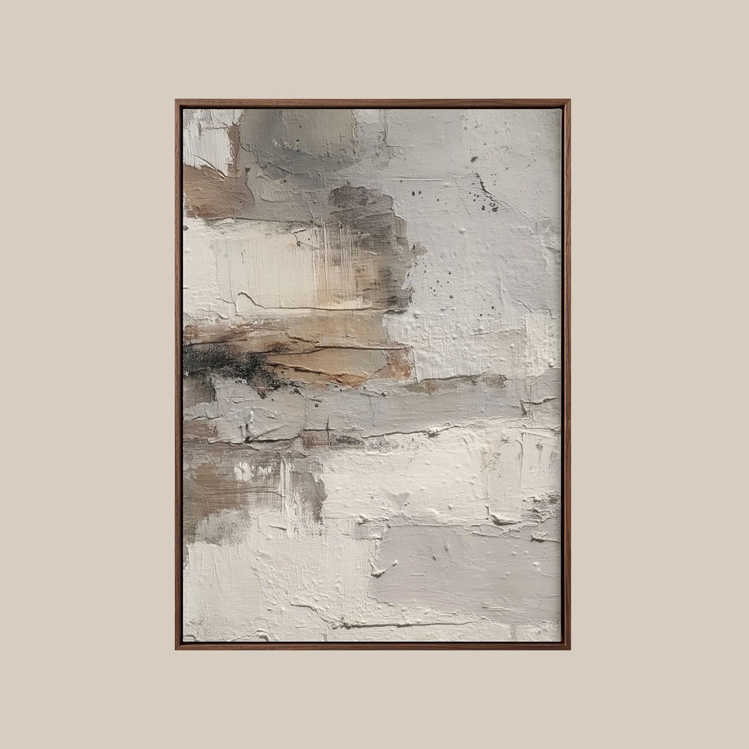 Neutral Wall Art ｜ Chalky-Strata-Patina