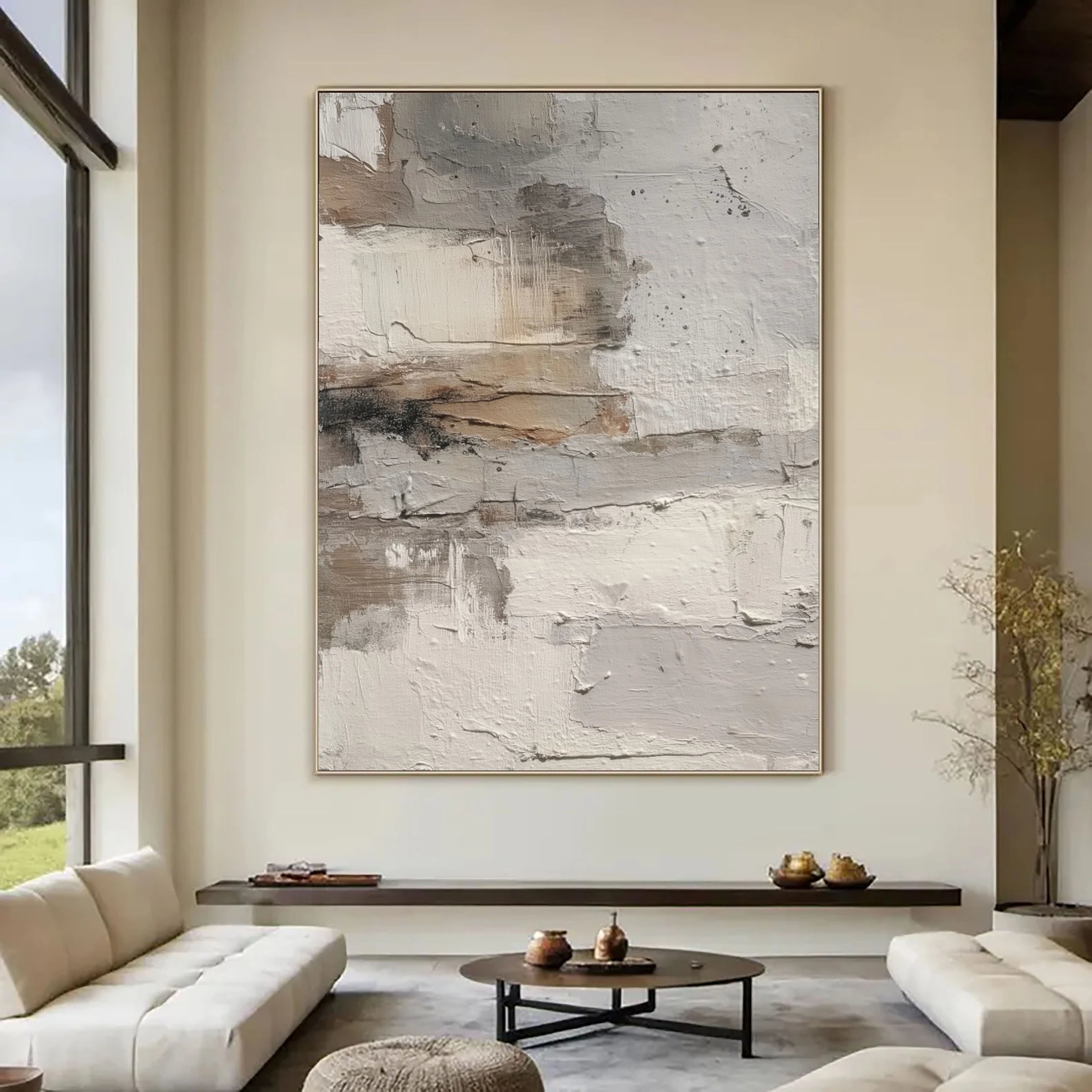 Neutral Wall Art ｜ Chalky-Strata-Patina