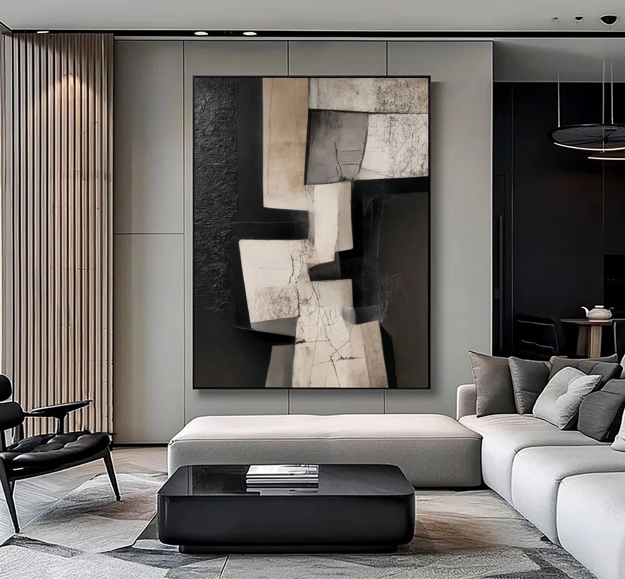 Textured Wall Art ｜ Cracked-Tectonic-Matrix