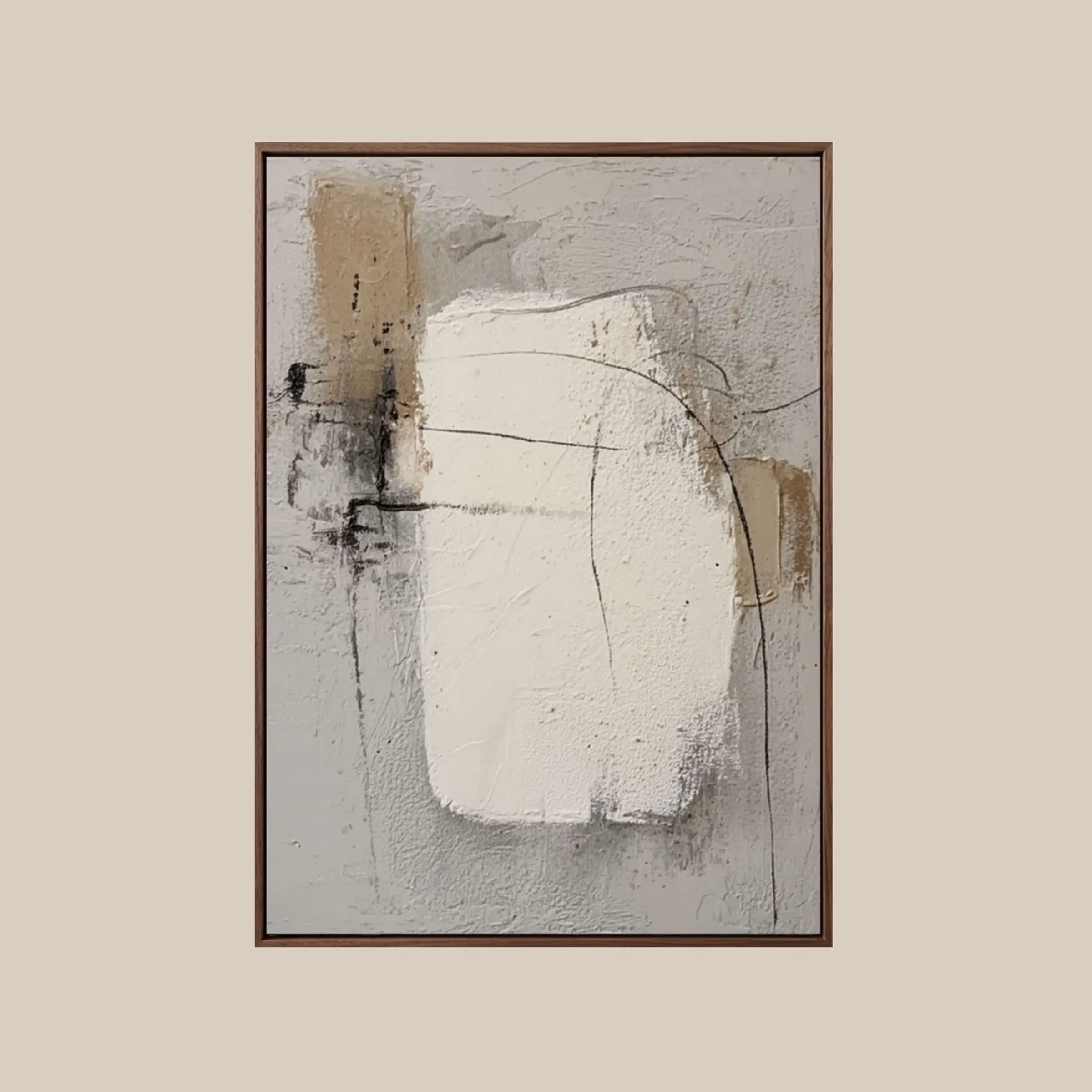 Color Field Painting ｜ Creamy-Mist-Ascent