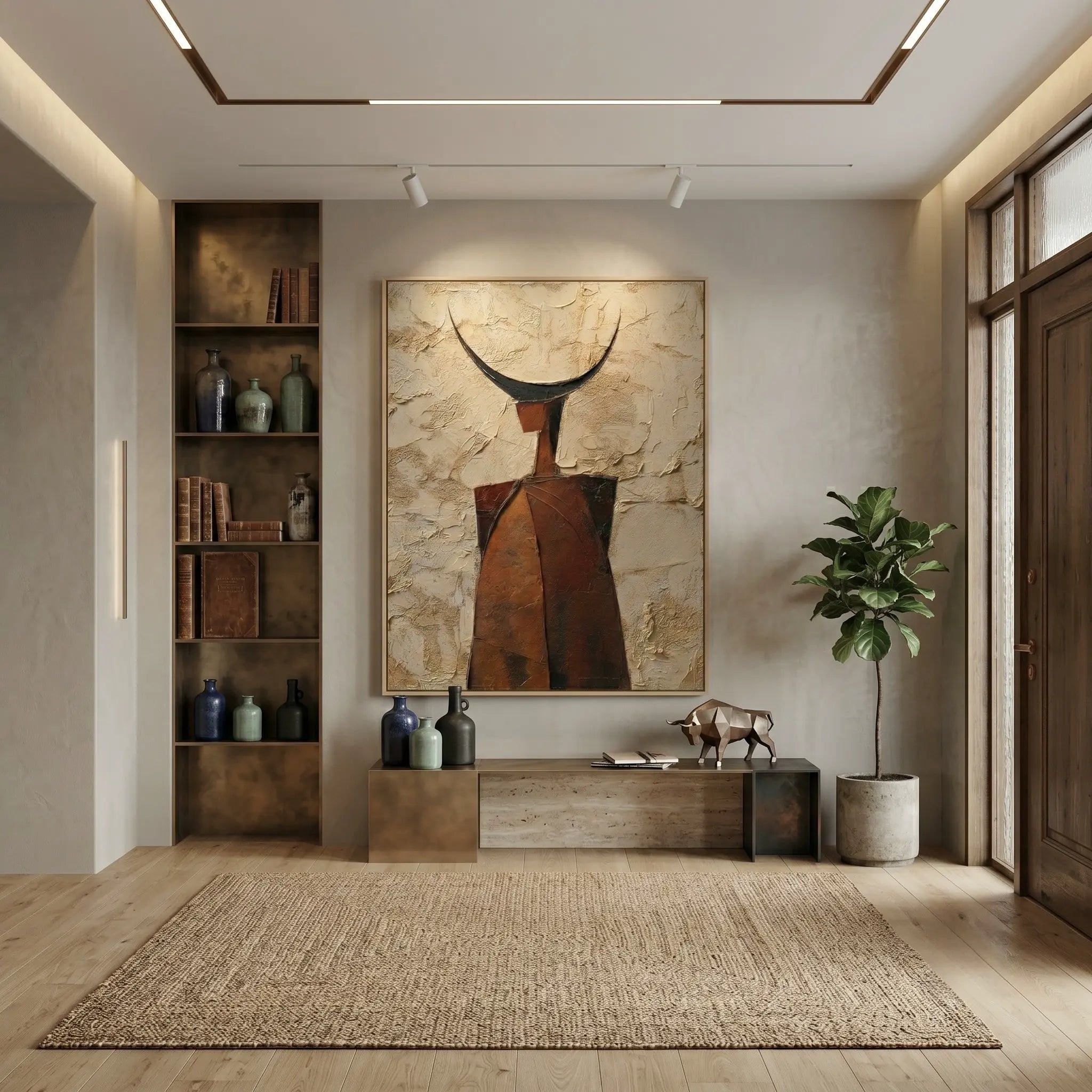 Japandi Wall Art ｜ Crescent-Tribal-Essence