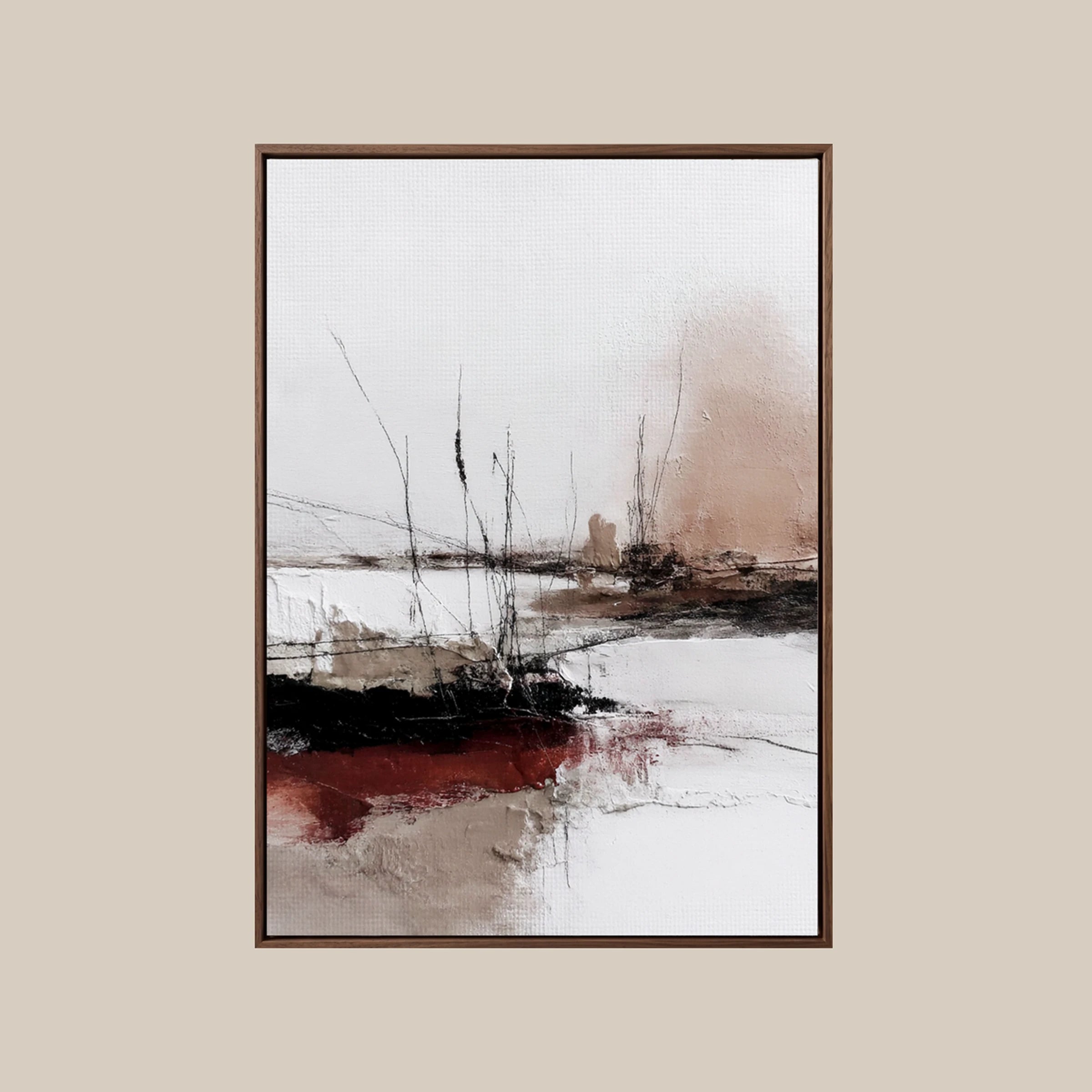 Abstract Landscape ｜ Crimson-Marsh-Reed