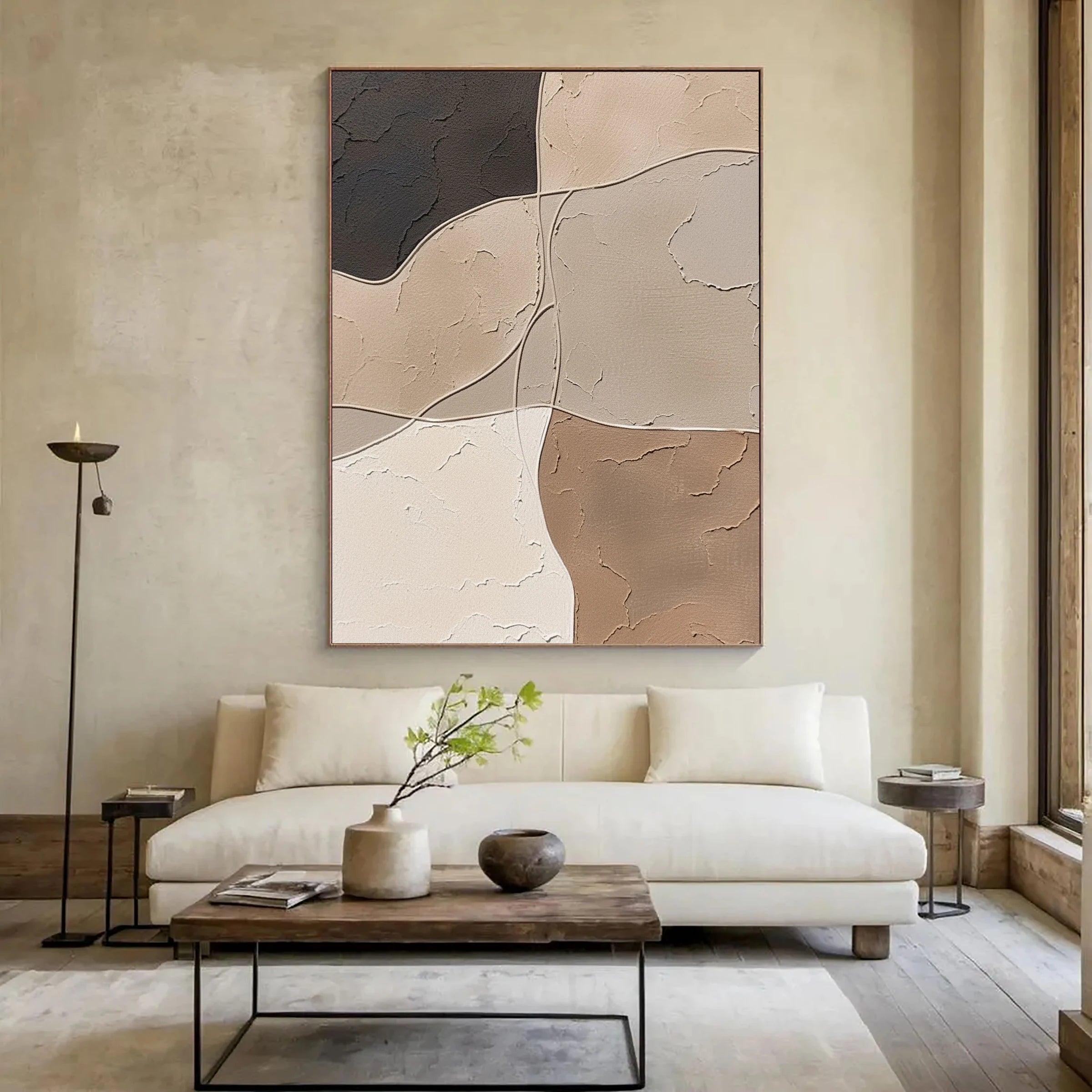 Japandi Wall Art ｜ Earthy-Clay-Contours