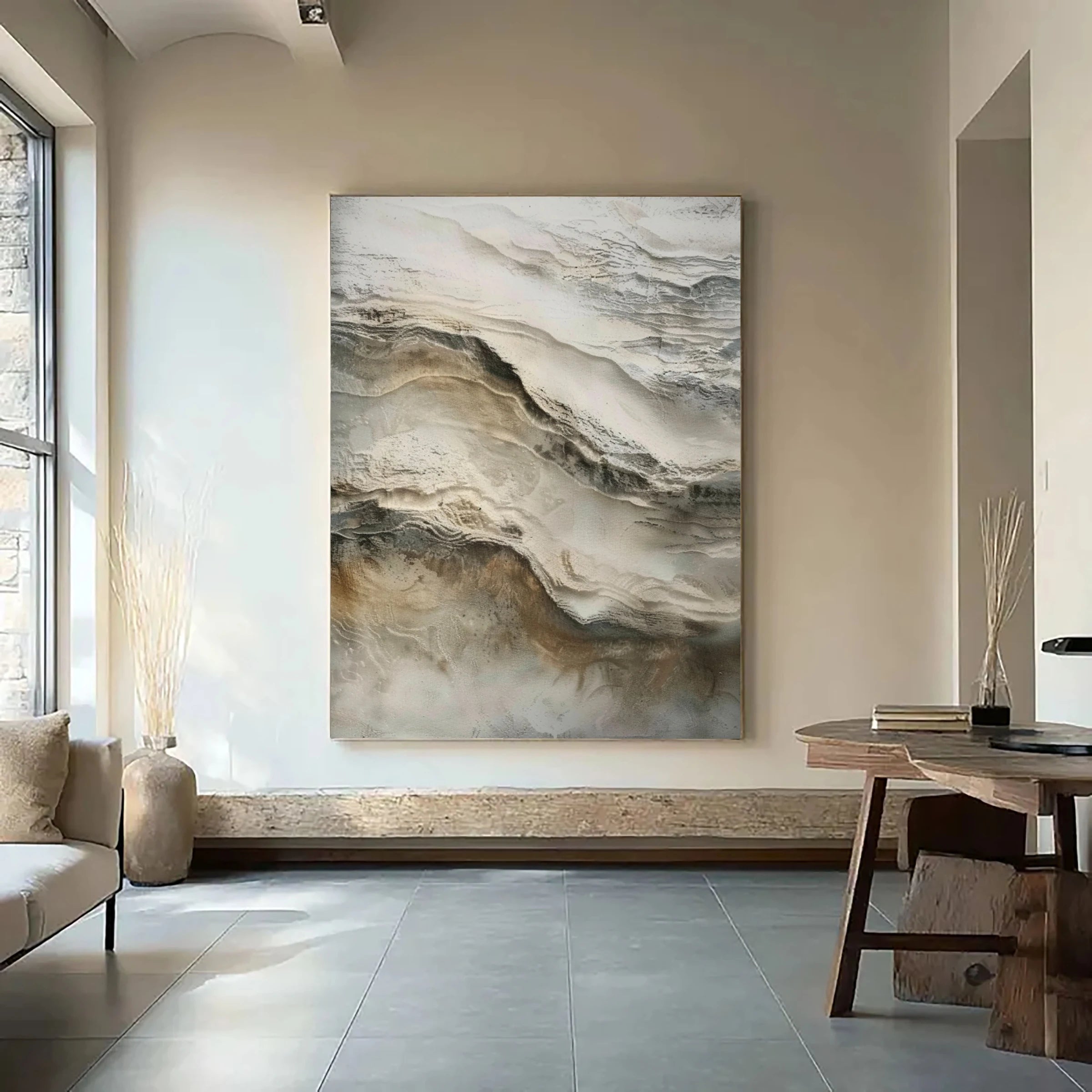 Textured Wall Art ｜ Eroded-Stratum-Echo
