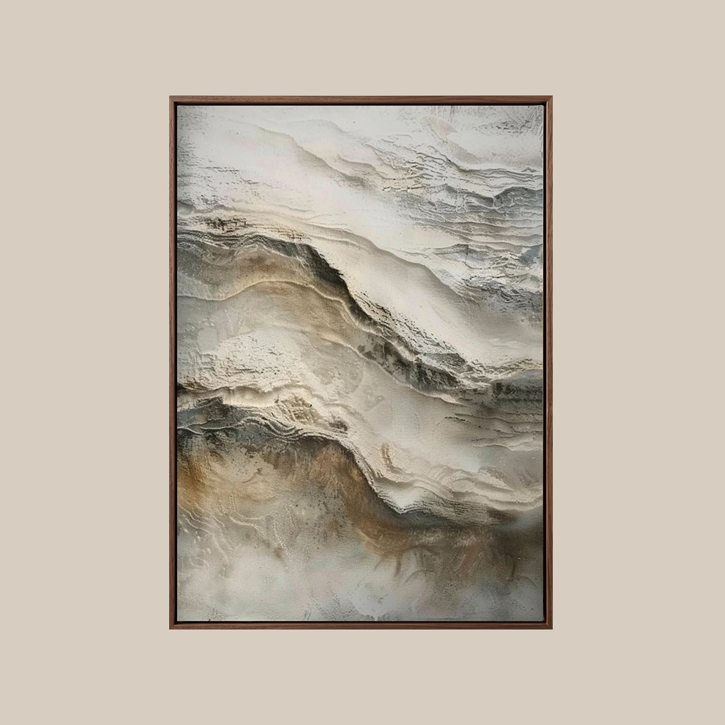 Textured Wall Art ｜ Eroded-Stratum-Echo