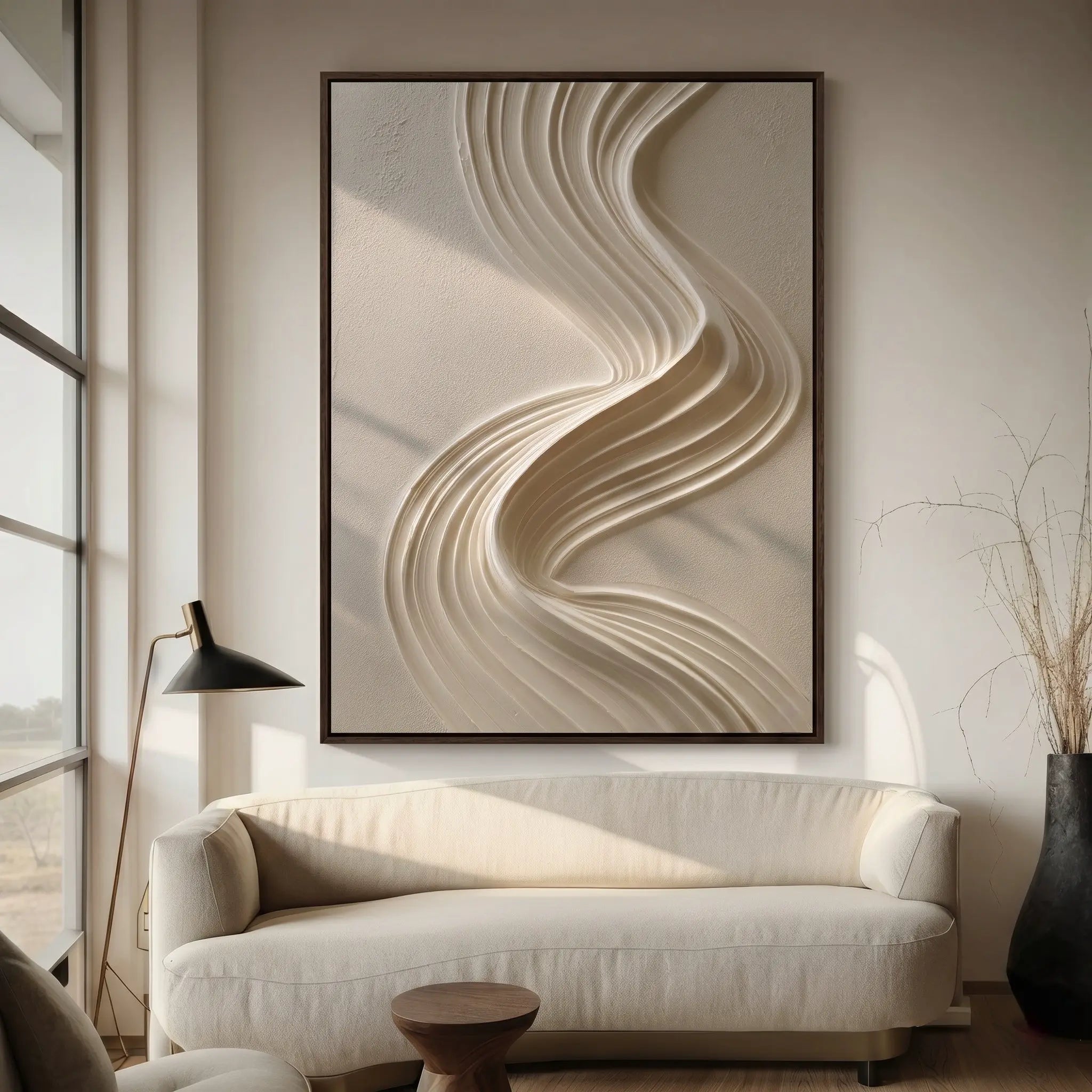 Line Art Abstract ｜ Fluid-Sand-Serenity