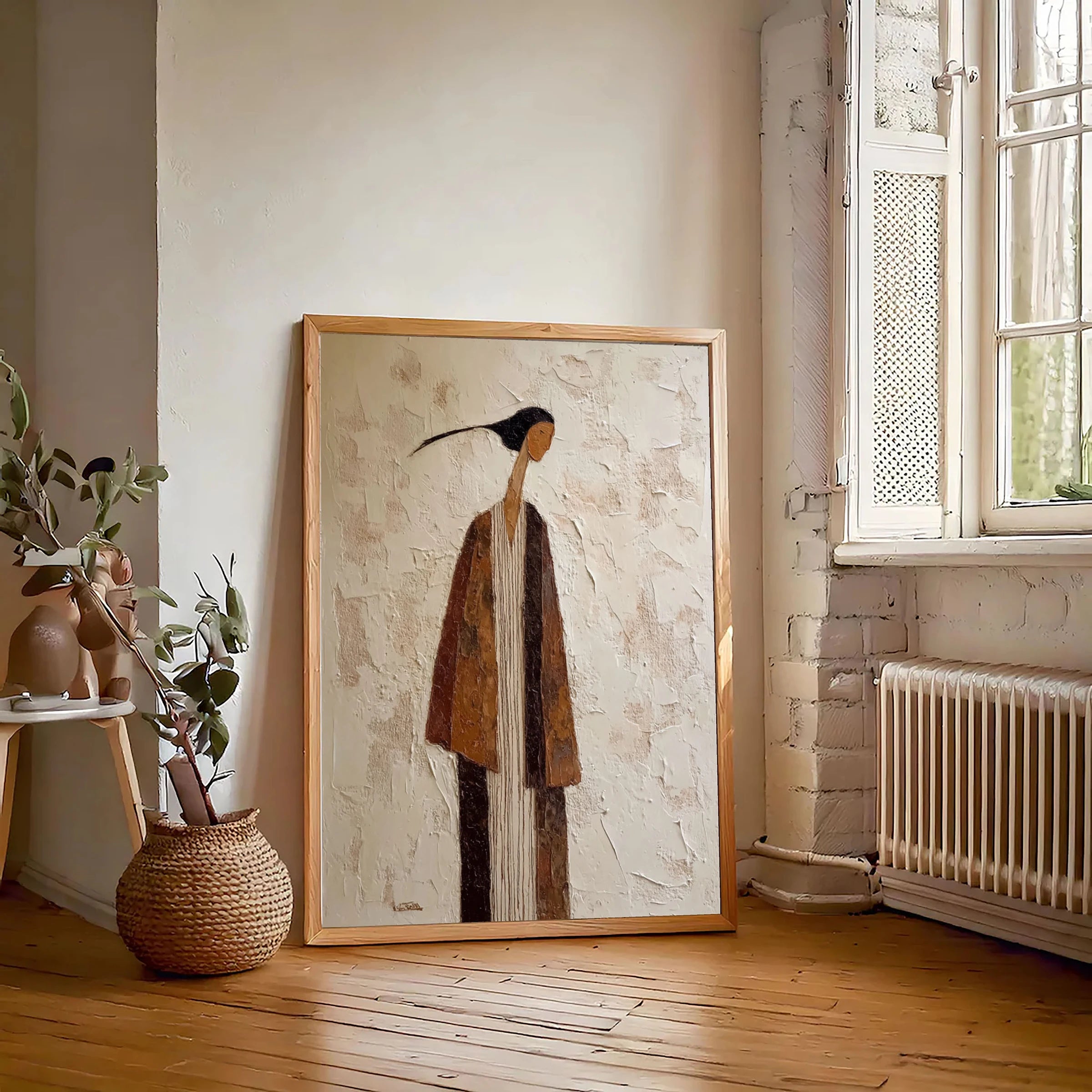 Japandi Wall Art ｜ Fresco-Gown-Patina