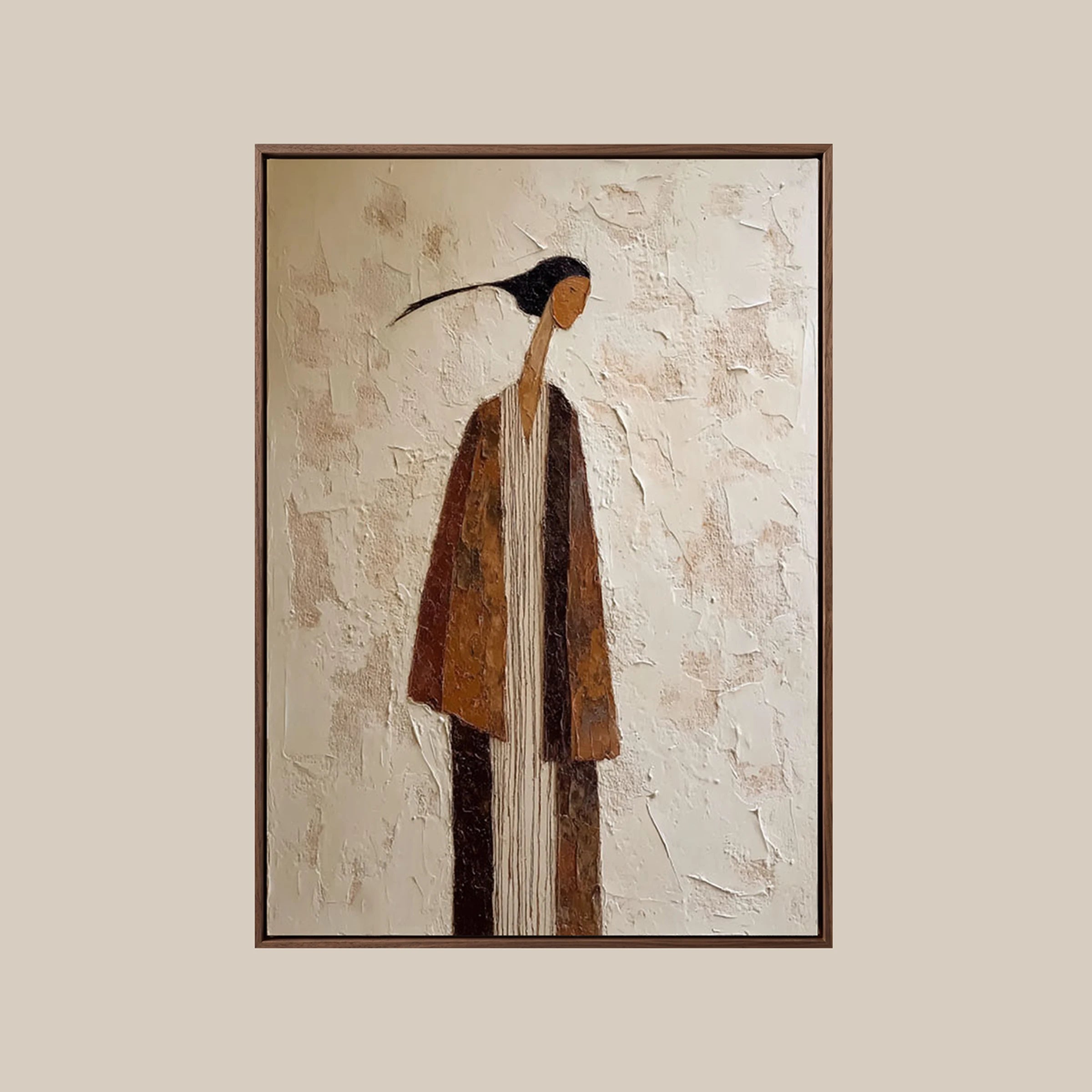 Japandi Wall Art ｜ Fresco-Gown-Patina