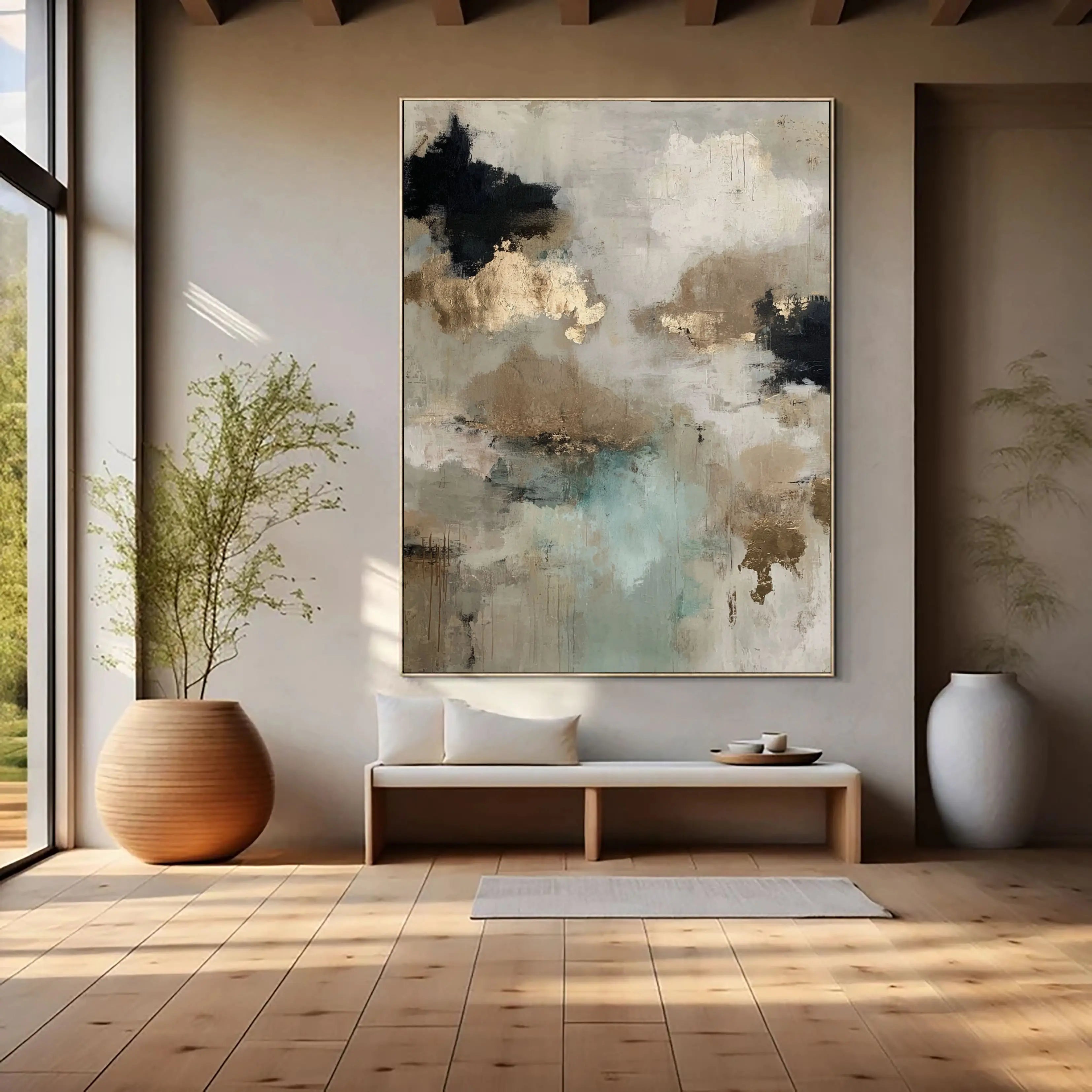 Abstract Landscape ｜ Gilded-Horizon-Nebula