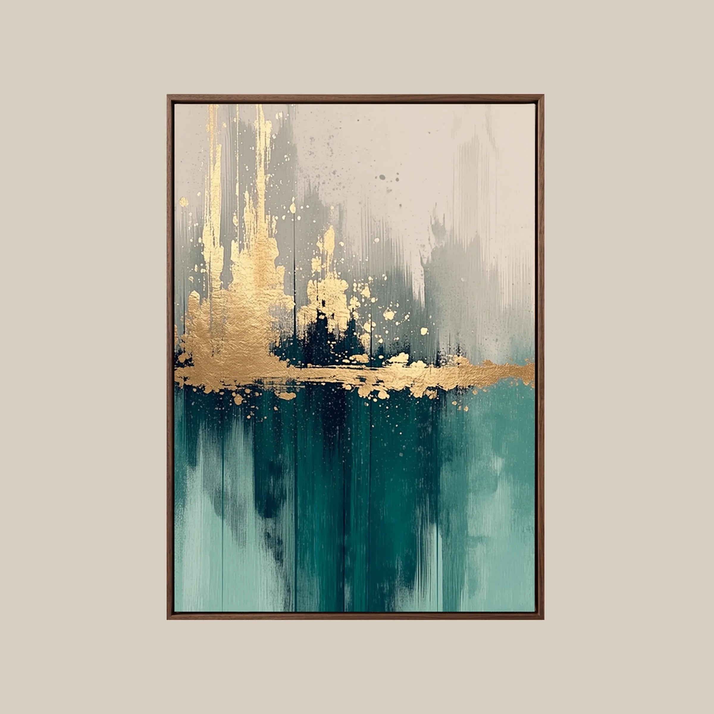 Abstract Landscape ｜ Gilded-Horizon-Splash