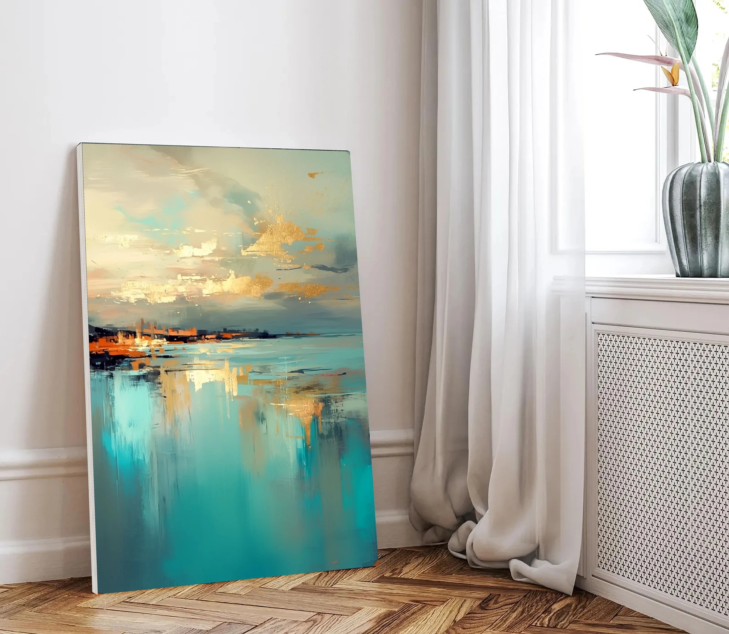 Abstract Landscape ｜ Gilded-Ocean-Sunset