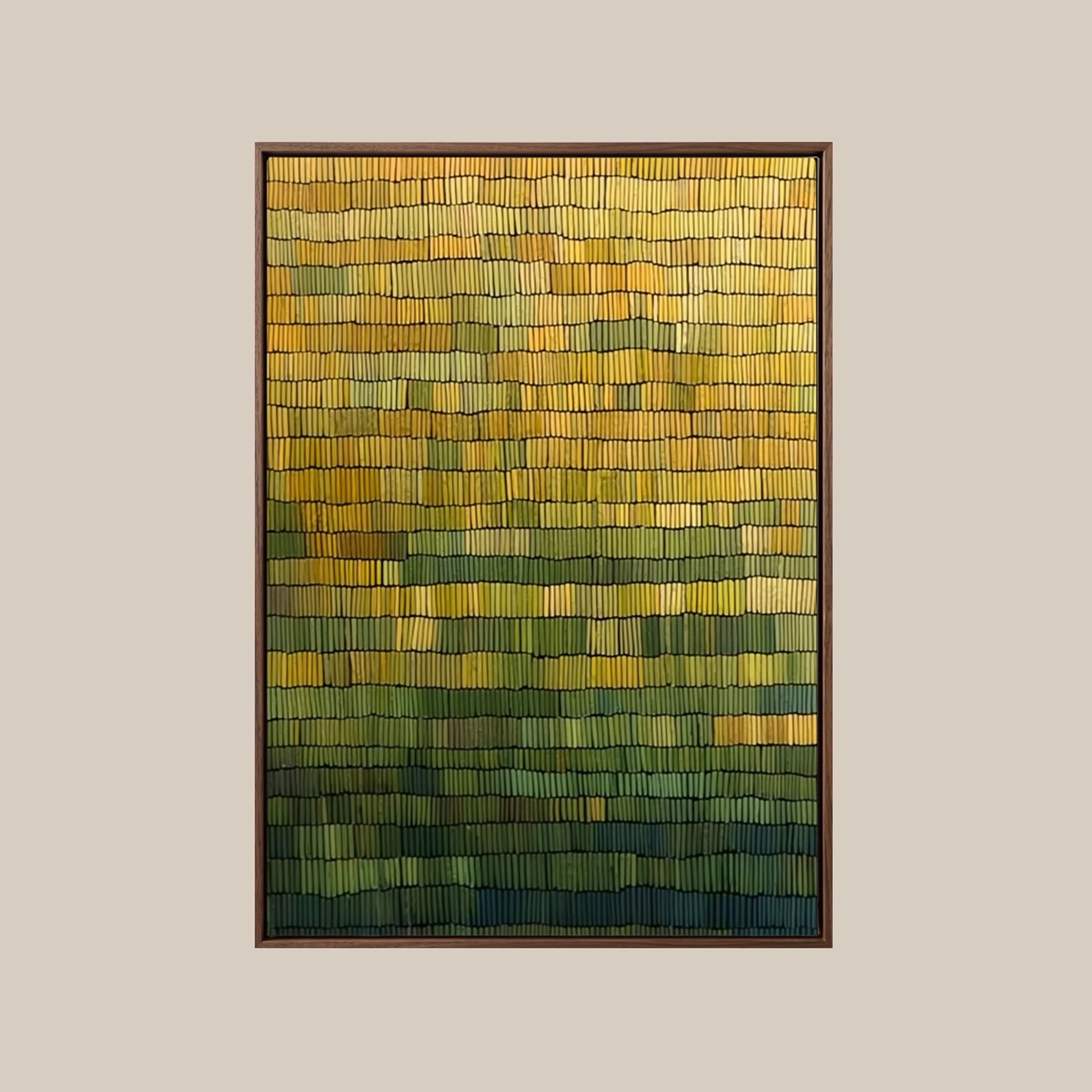 Line Art Abstract ｜ Golden-Ribbed-Gradient