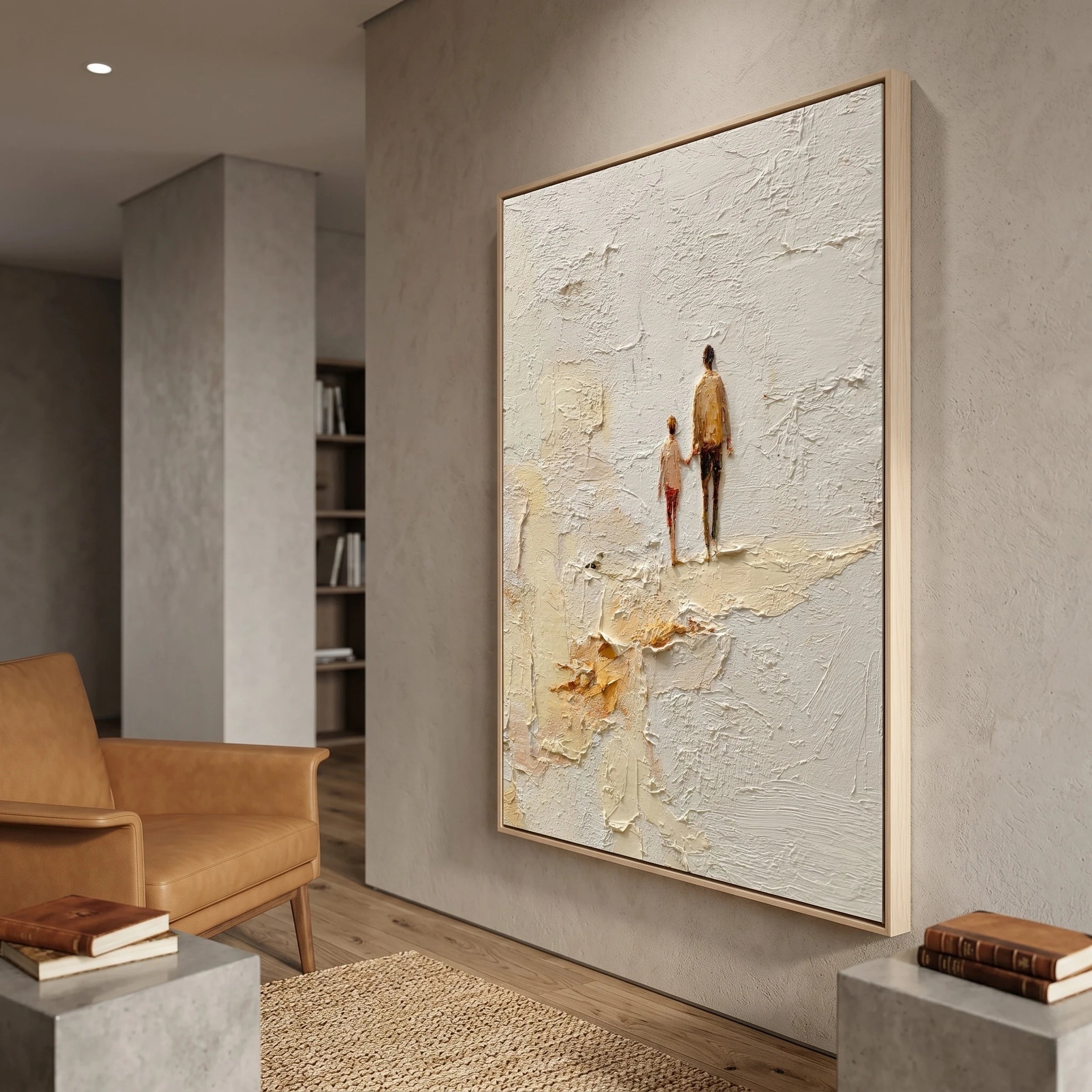 Japandi Wall Art ｜ Hazy-Shore-Patina