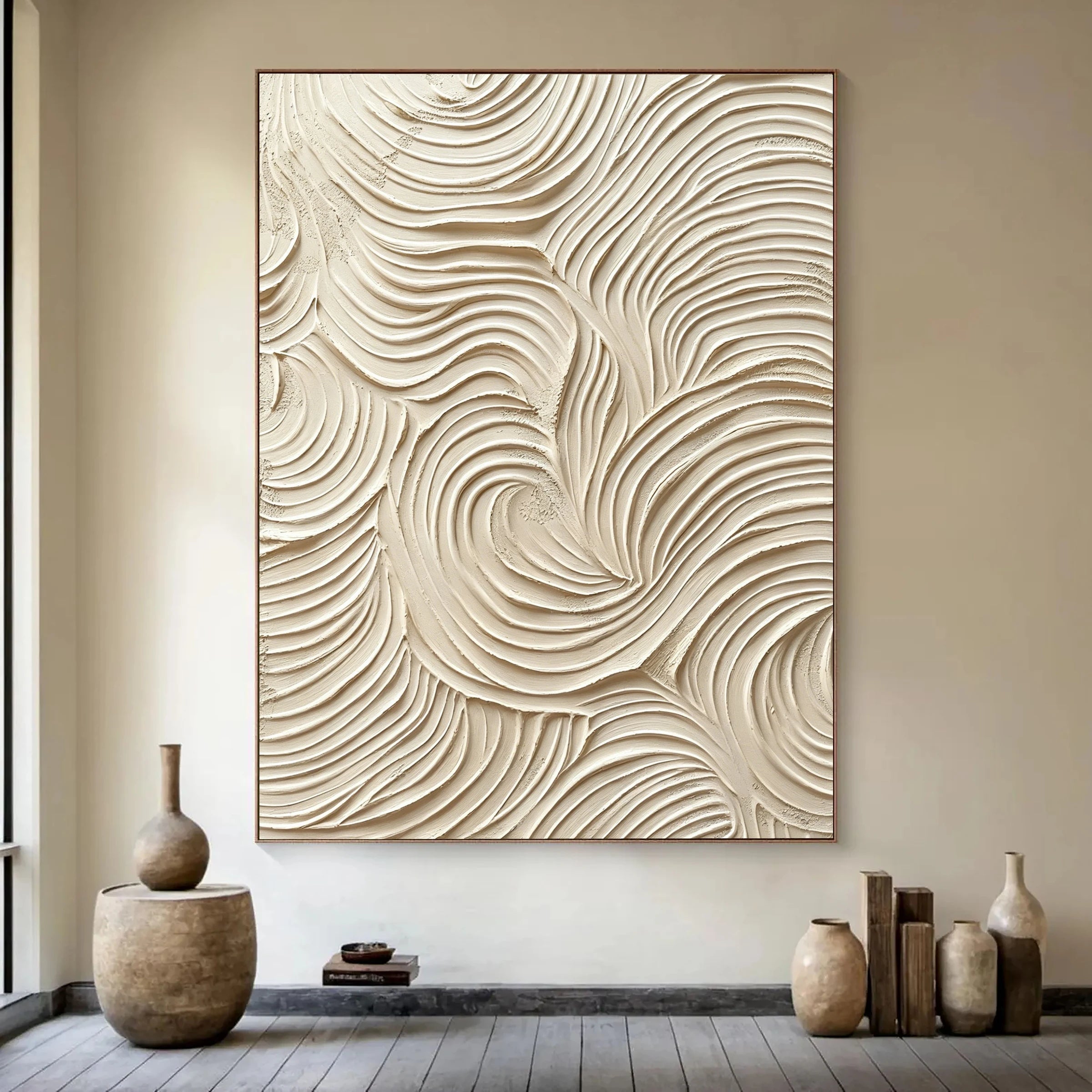 Textured Wall Art ｜ Helix-Calcite-Undulate