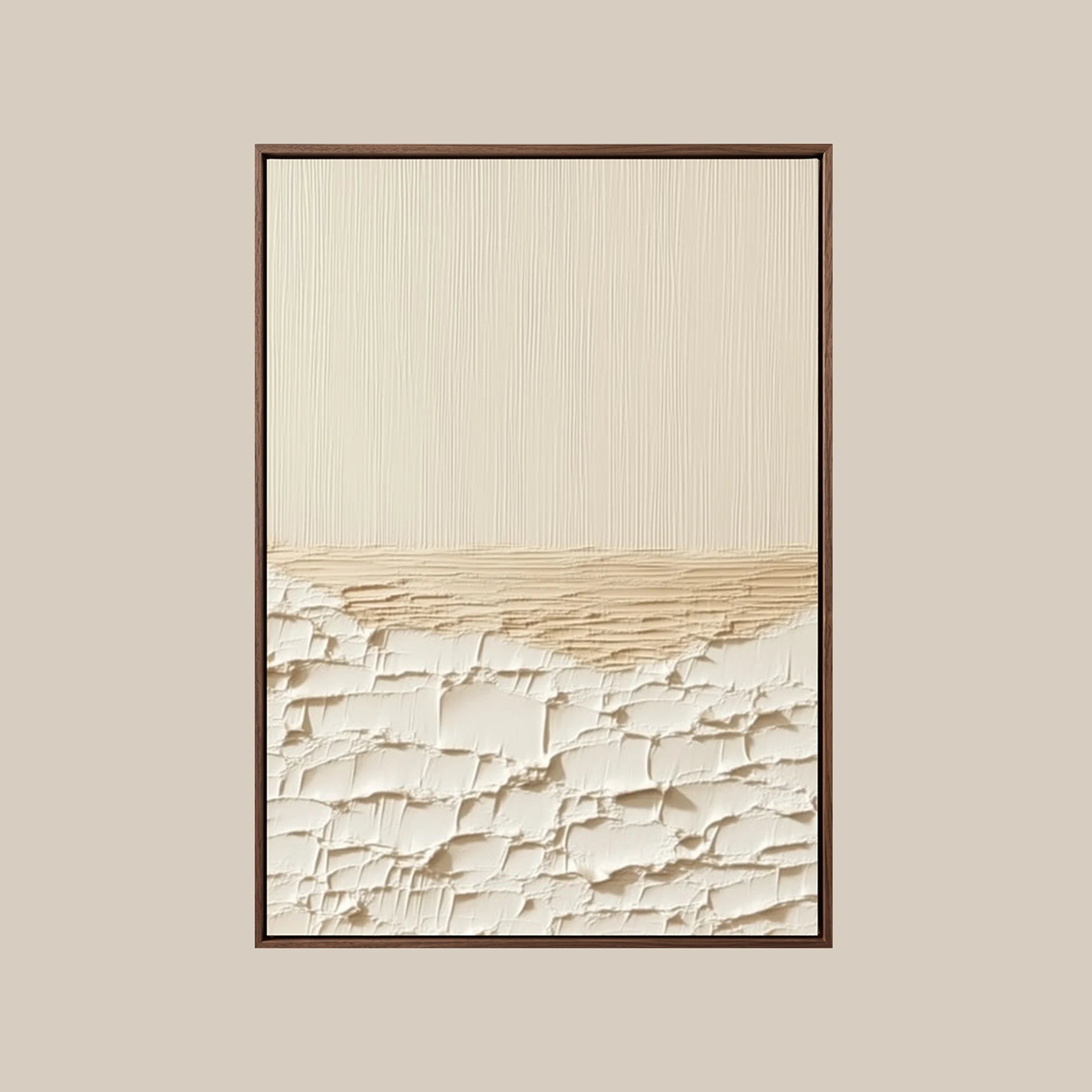 Textured Wall Art ｜ Linear-Plaster-Impasto