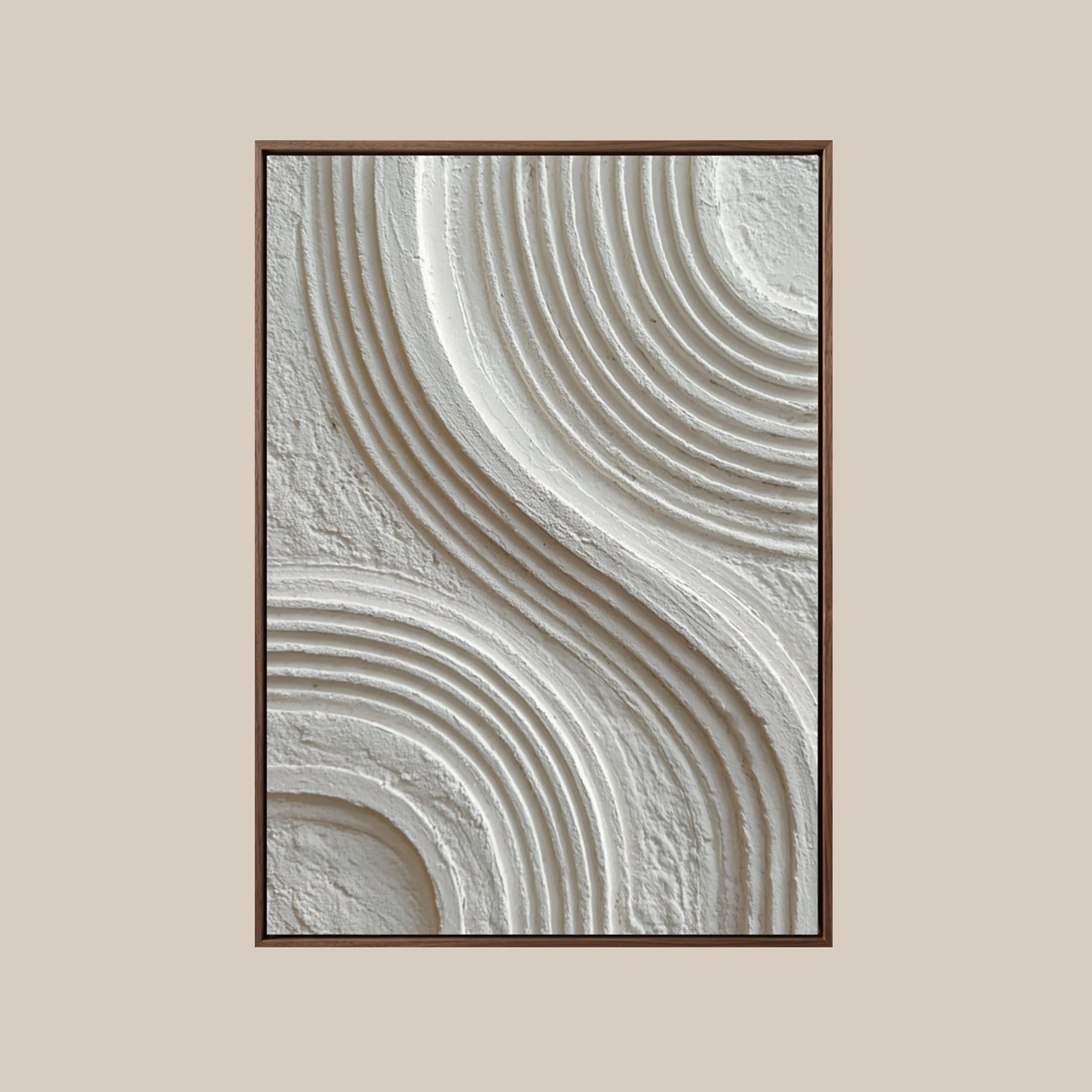 Line Art Abstract ｜ Linear-Swirl-Monochrome