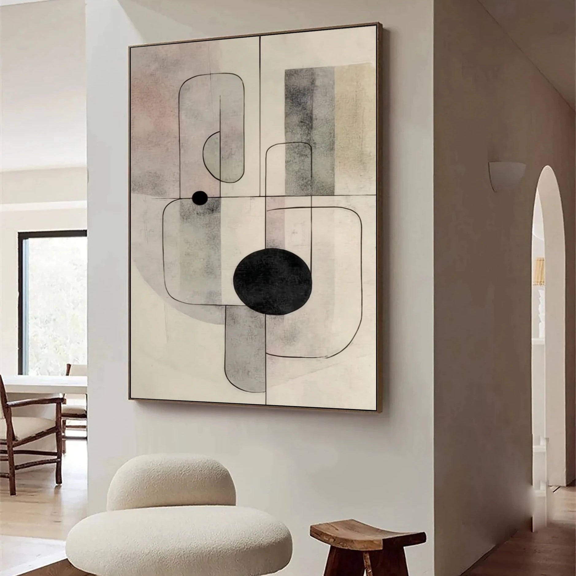 Geometric Abstract Art ｜ Mid-Century-Orb-Matrix