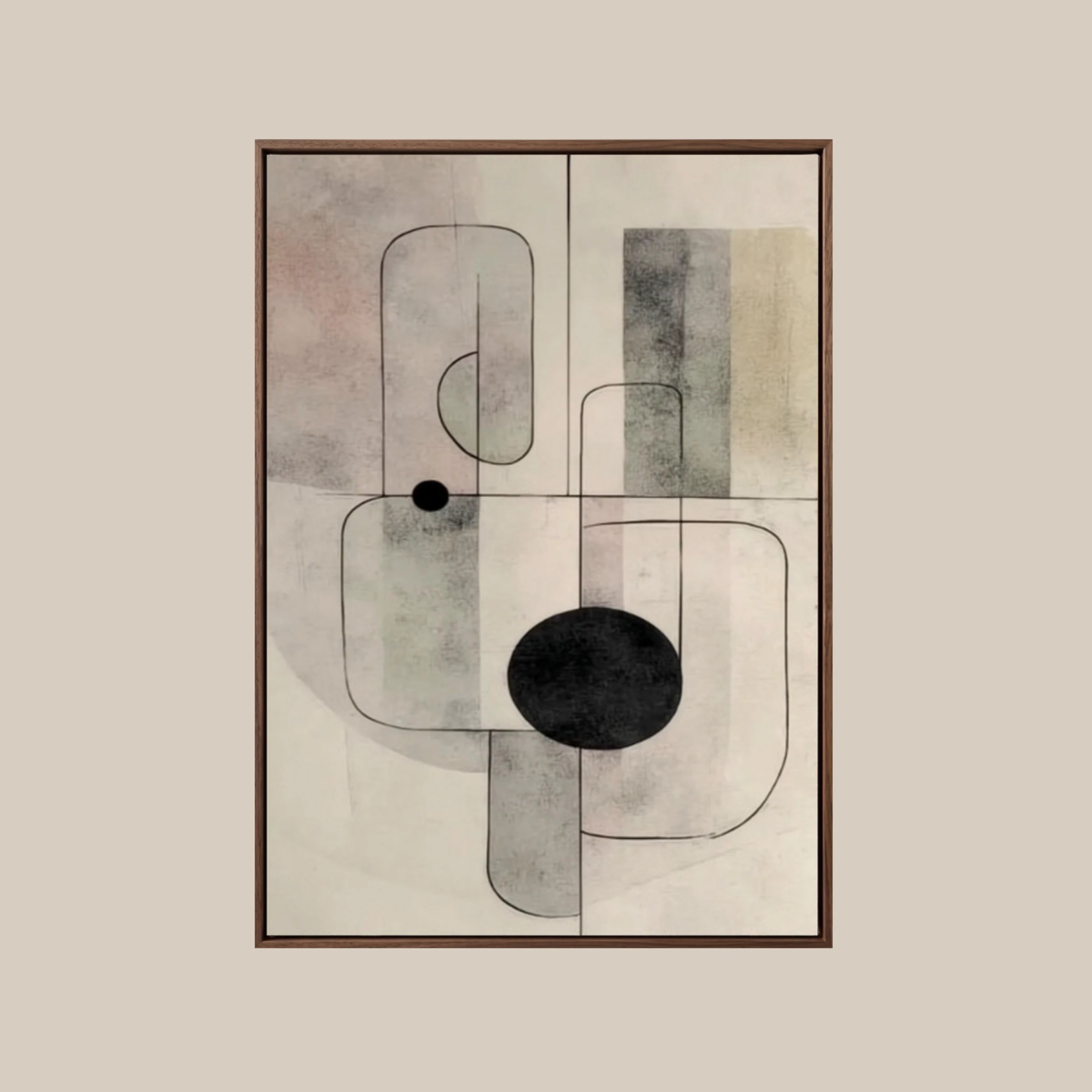 Geometric Abstract Art ｜ Mid-Century-Orb-Matrix