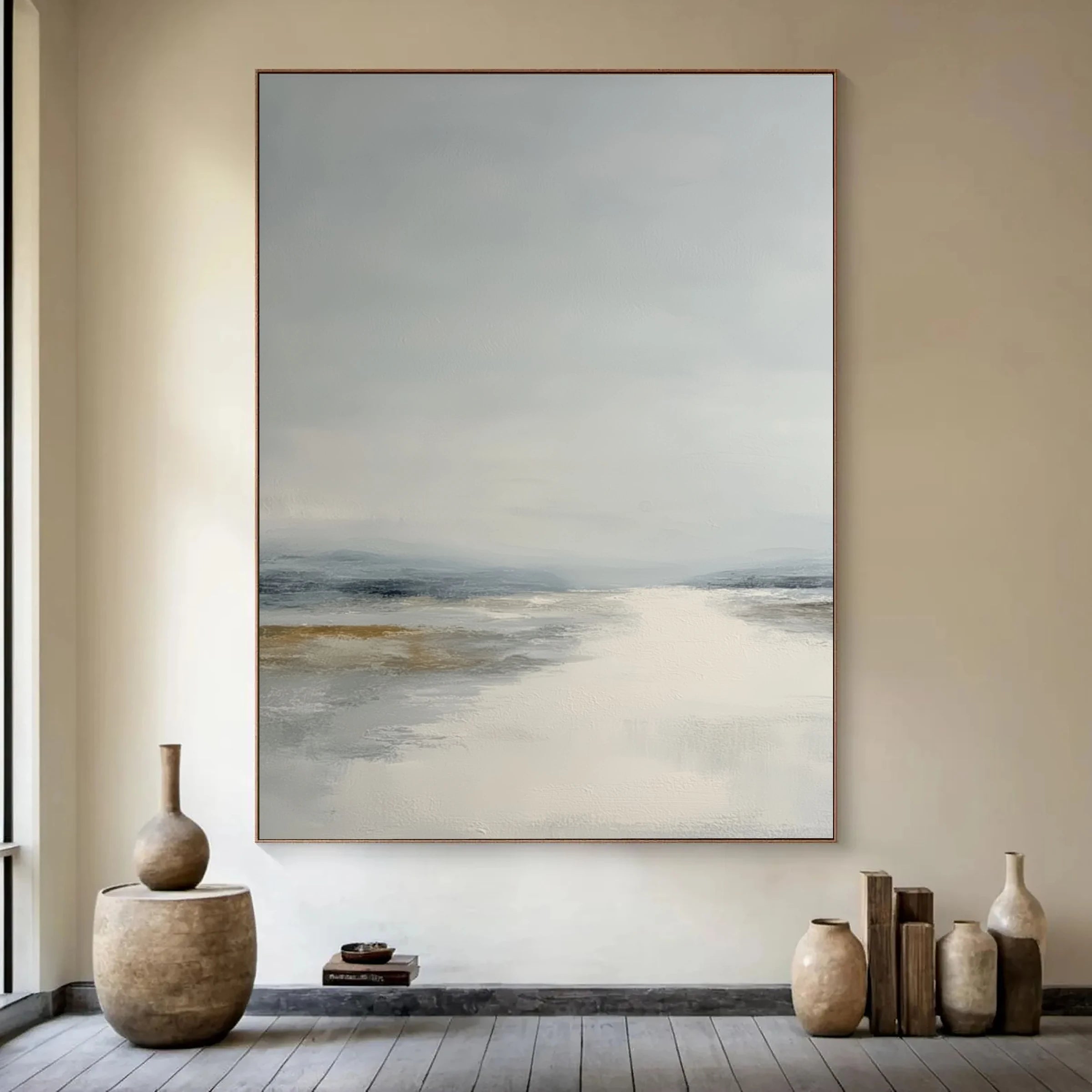 Abstract Landscape ｜ Misty-Blue-Shore
