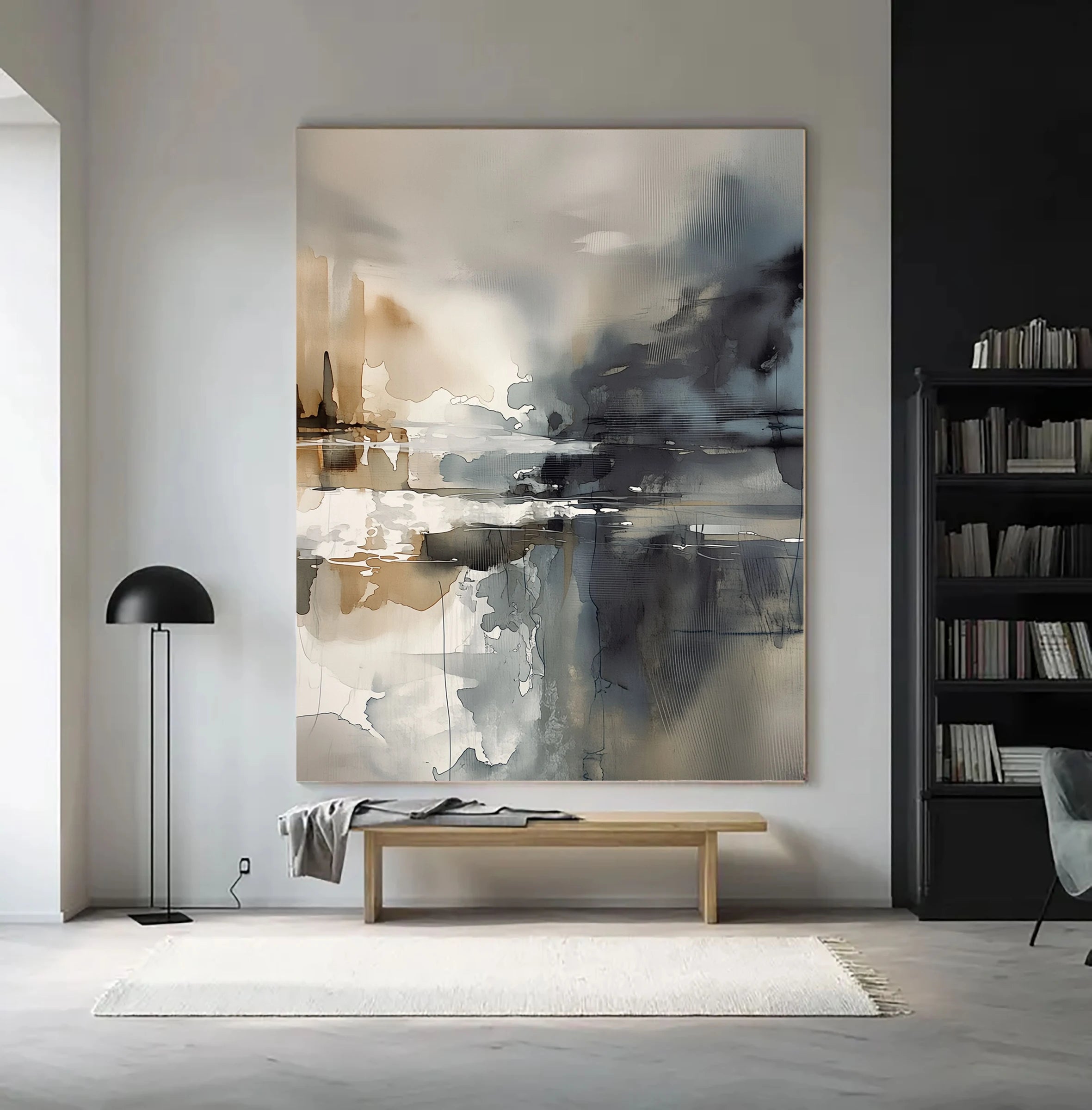 Abstract Landscape ｜ Misty-Marina-Reflect