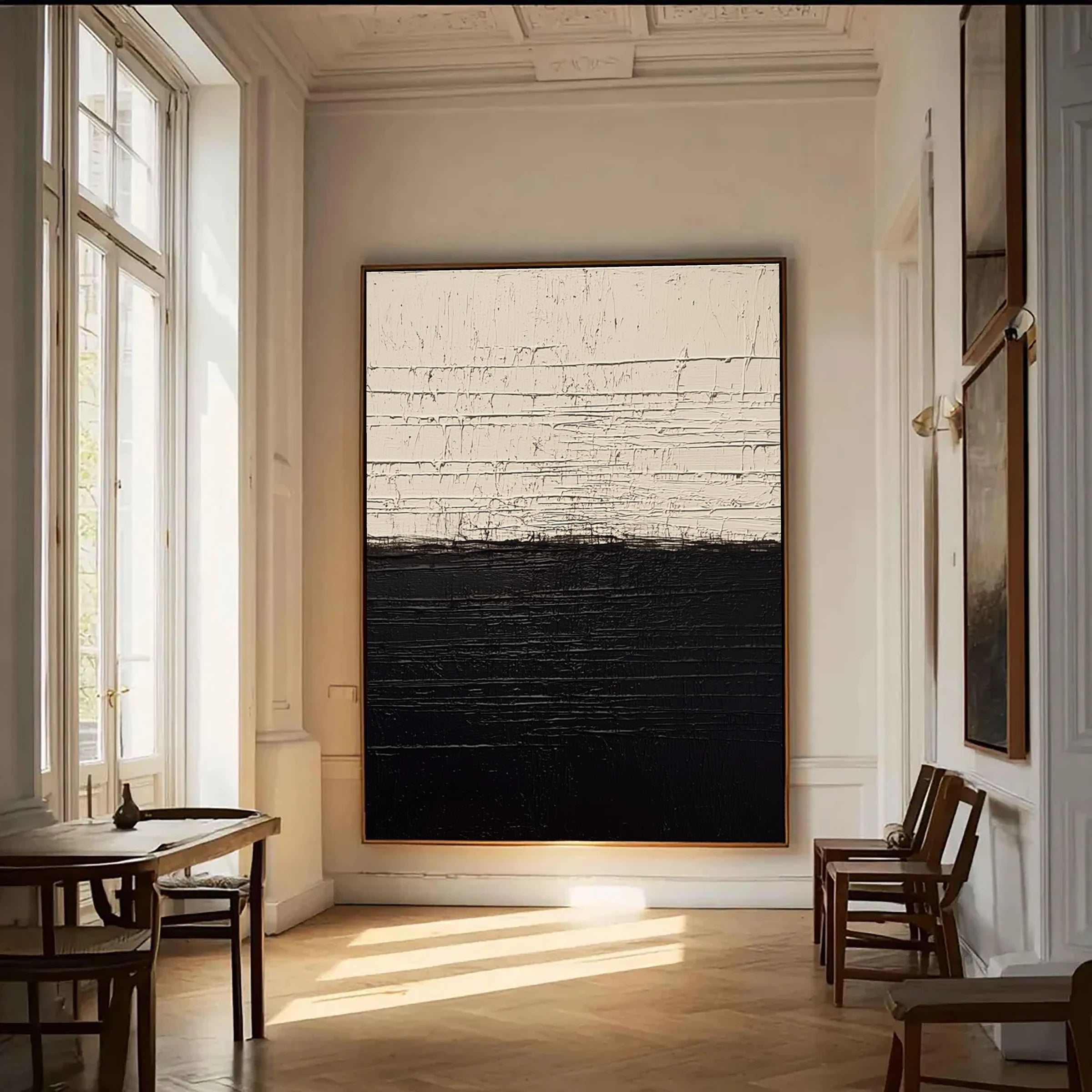 Abstract Landscape ｜ Monochrome-Strait-Horizon