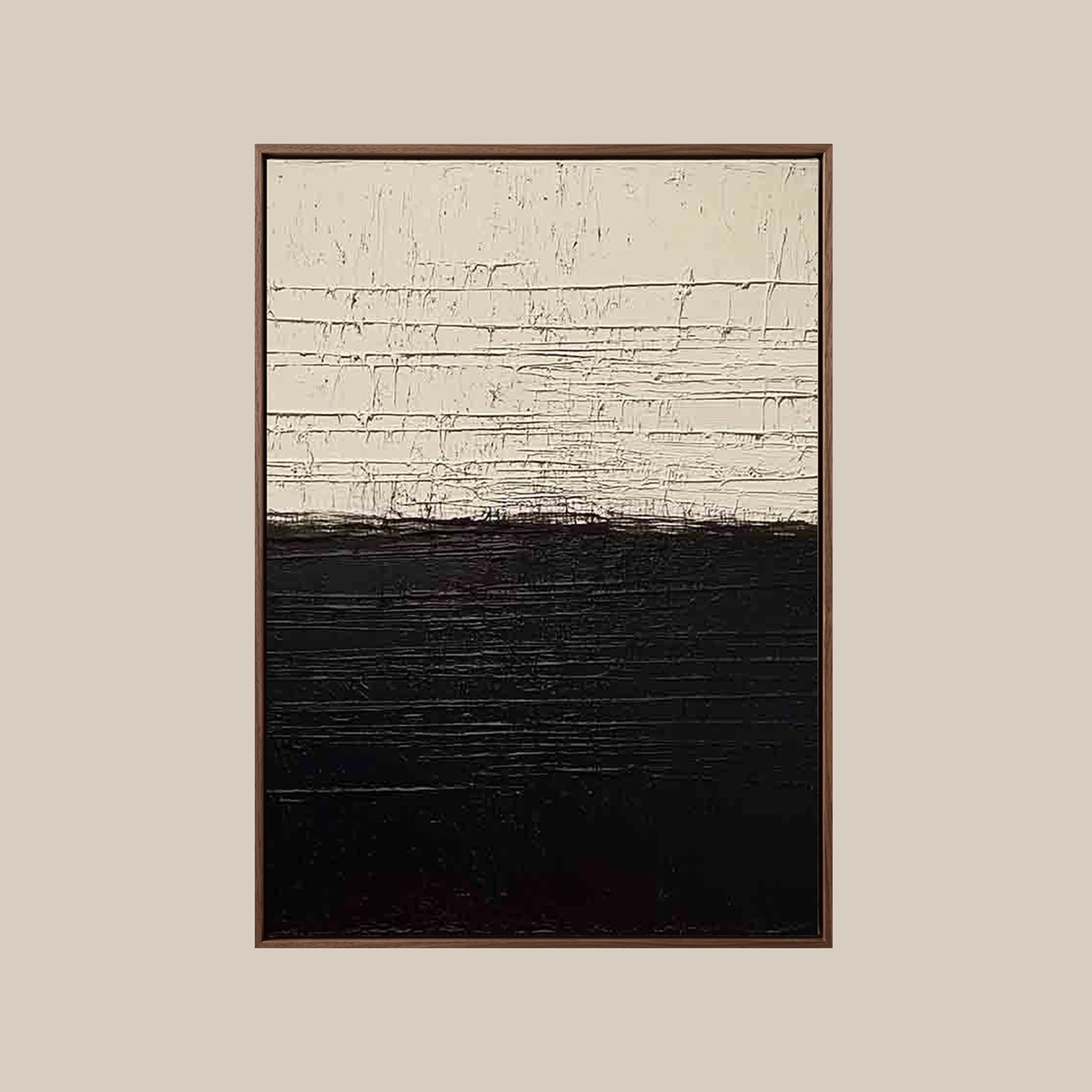 Abstract Landscape ｜ Monochrome-Strait-Horizon